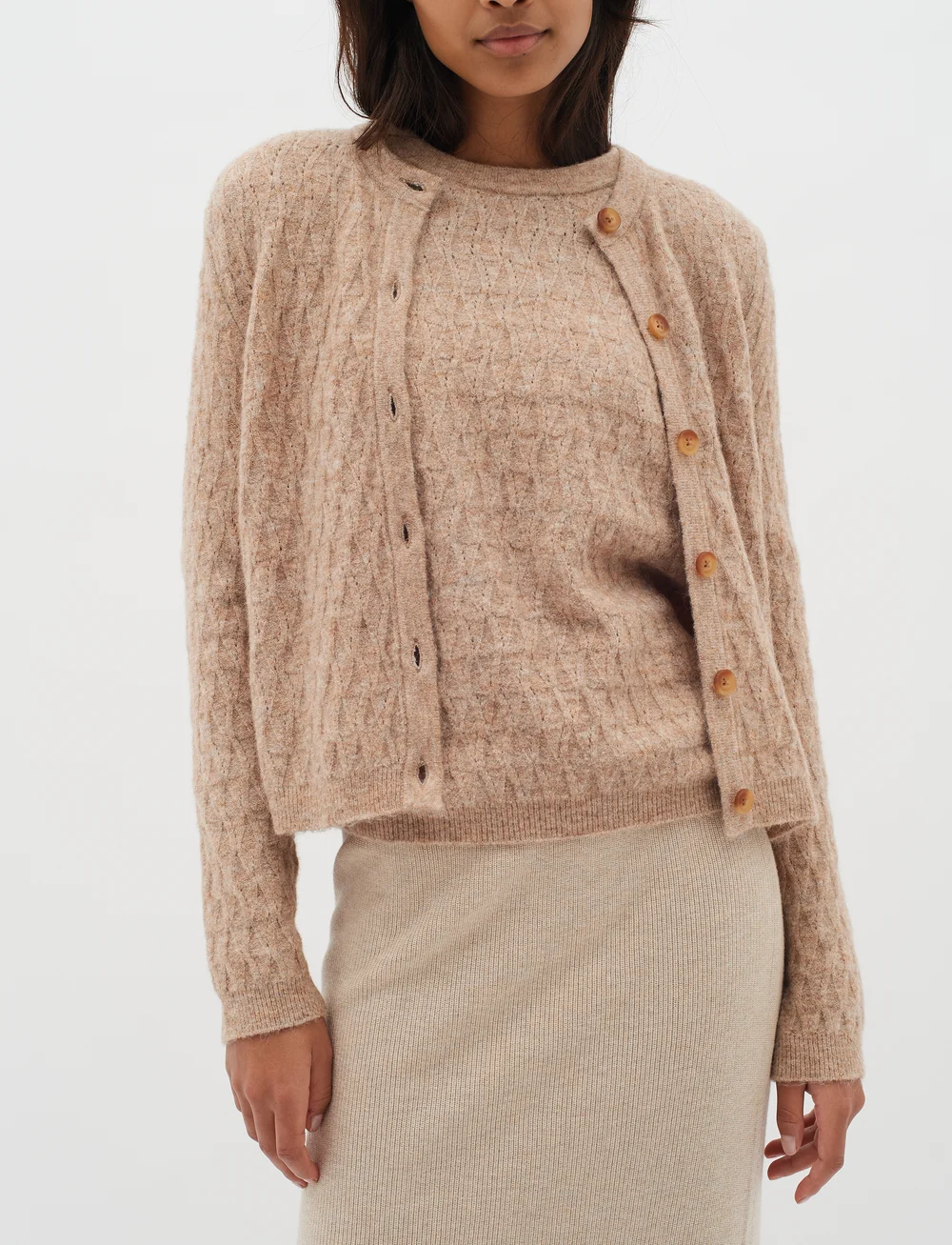 InWear - JunahIW Pullover - striktrøjer - tobacco brown melange - 4