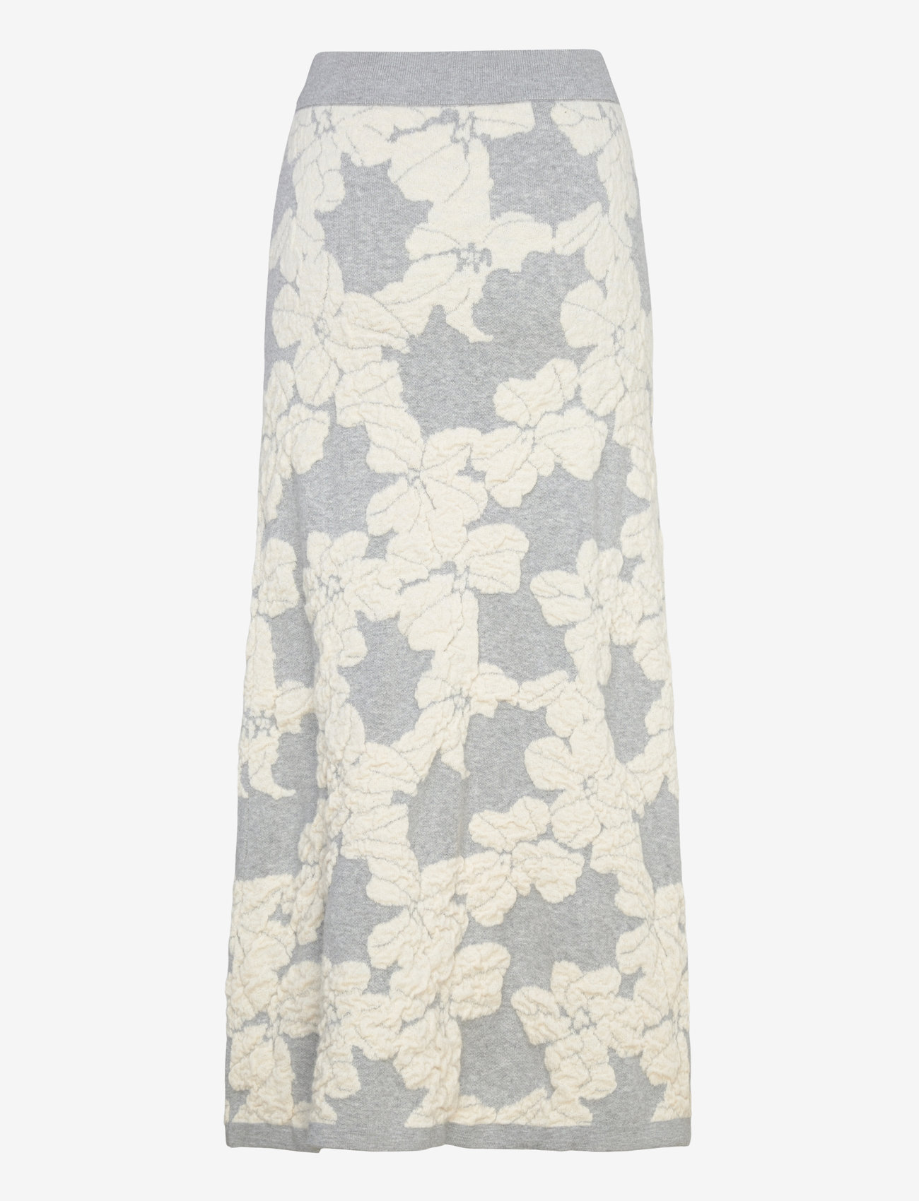 InWear - JianaIW skirt - strikkede nederdele - vanilla jacquard cutout flower - 2