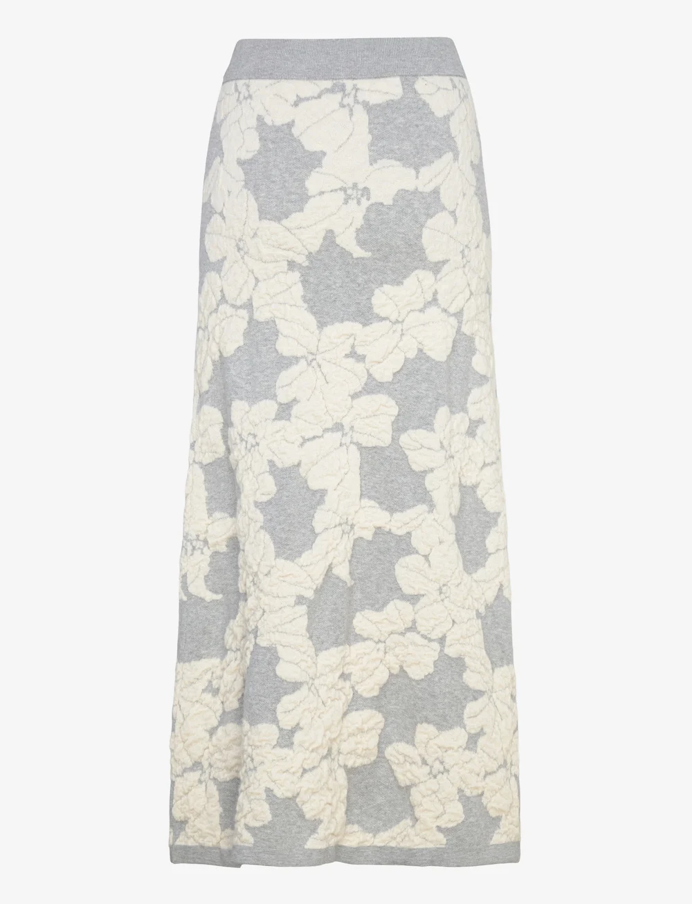 InWear - JianaIW skirt - strikkede nederdele - vanilla jacquard cutout flower - 2