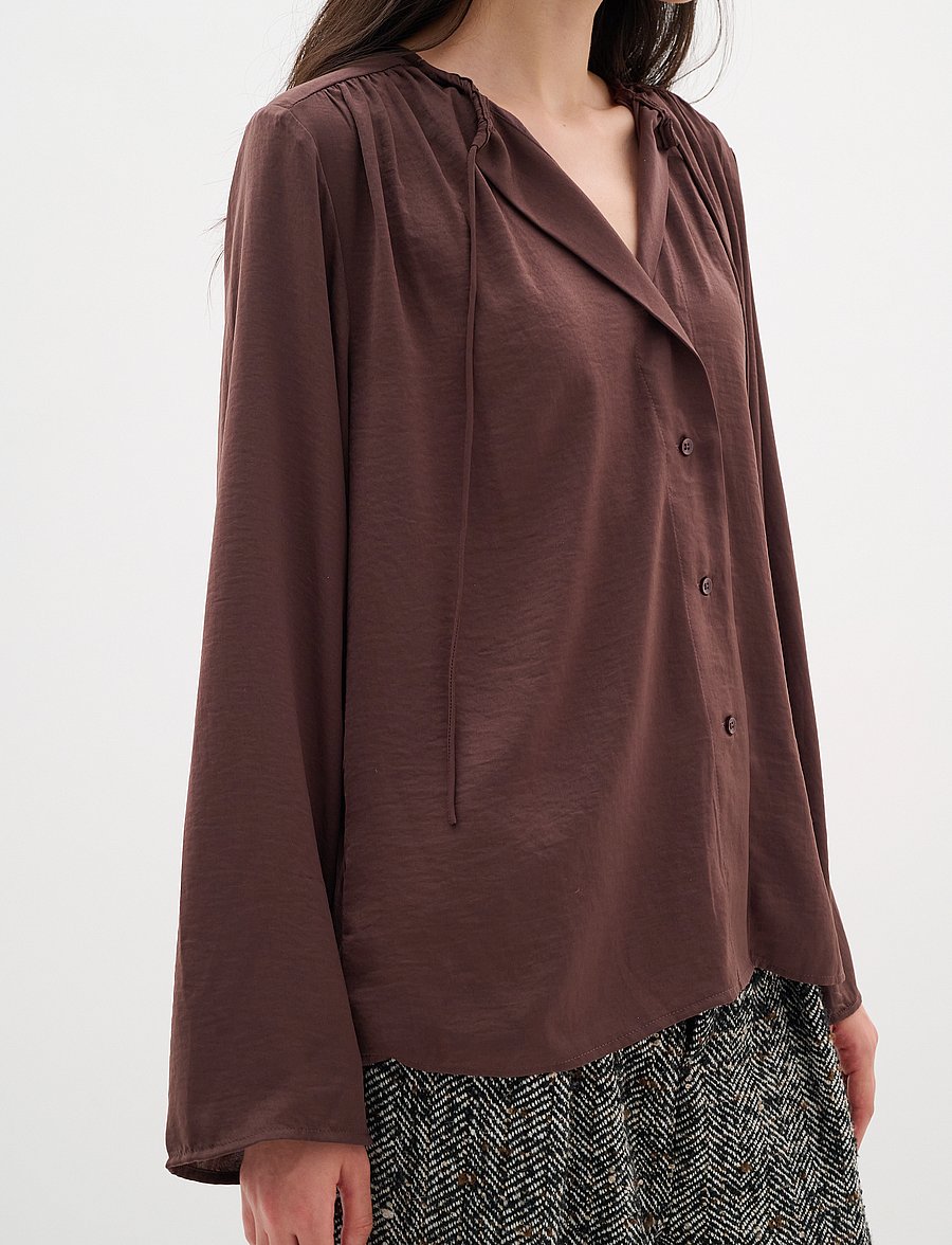 InWear - MatoIW Shirt - langärmelige blusen - brown puce - 0