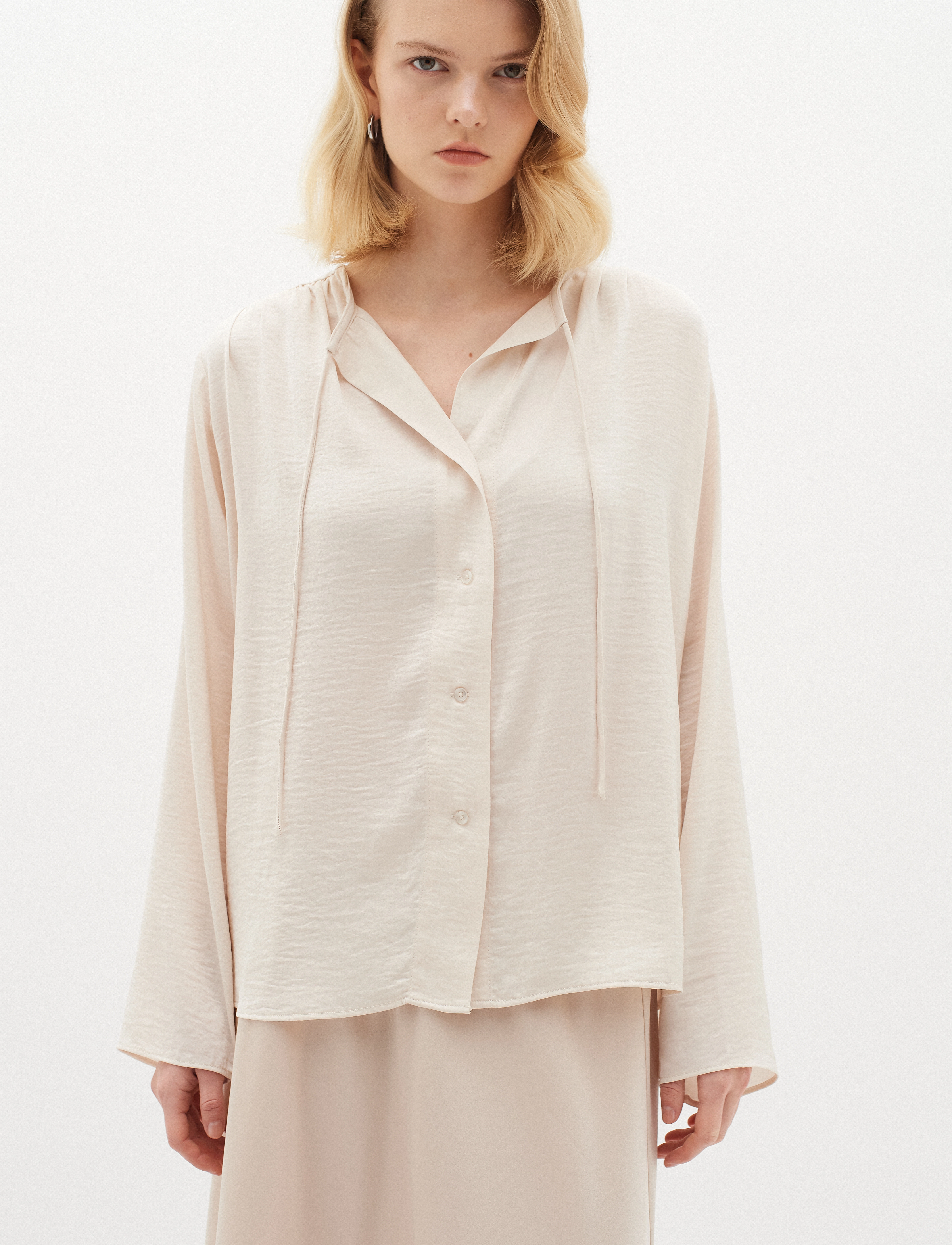 InWear MatoIW Shirt - Langärmlige blusen - FRENCH NOUGAT / cream