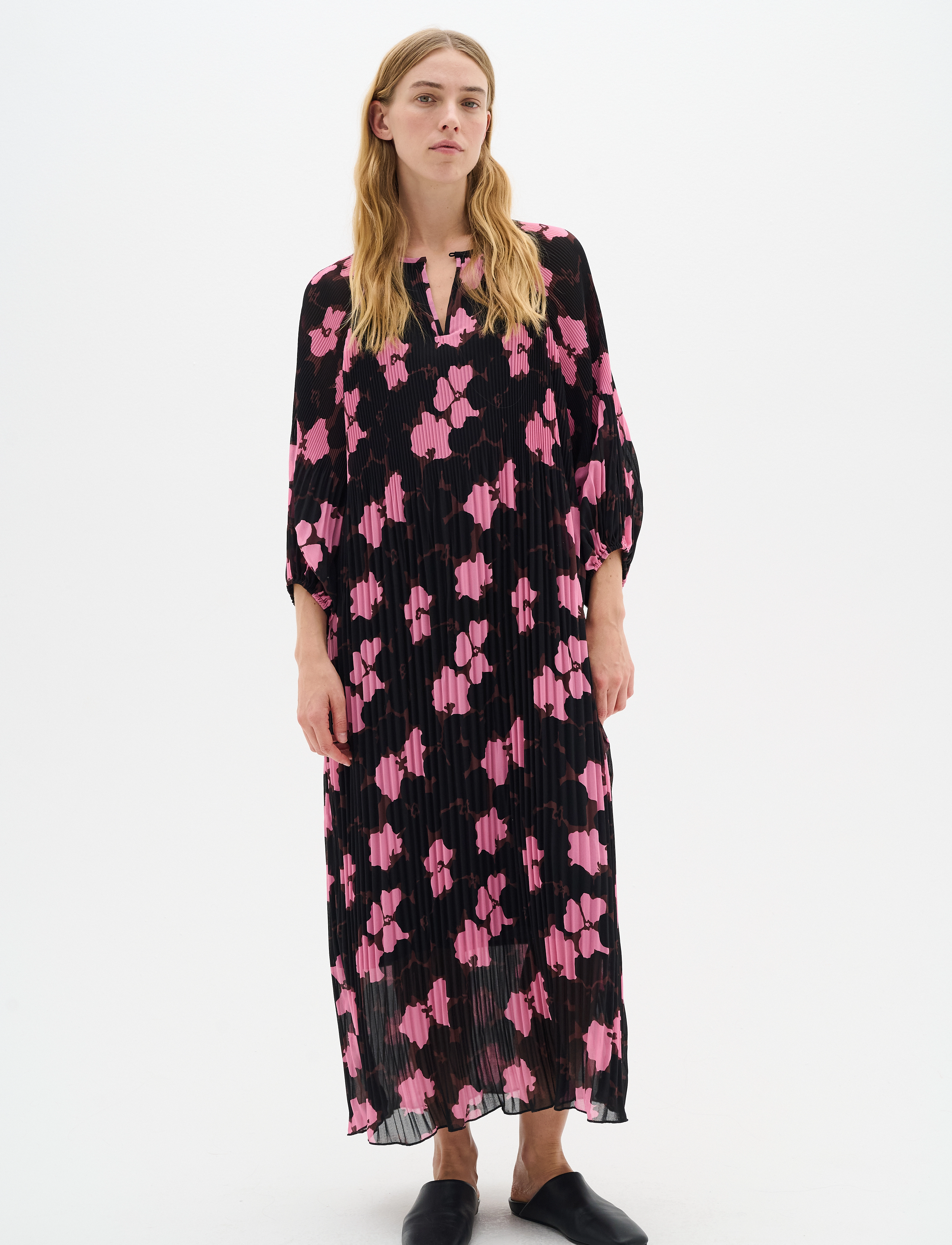 InWear - MendraIW Long Dress - maxikjoler - cashmere pink cut out flower - 5