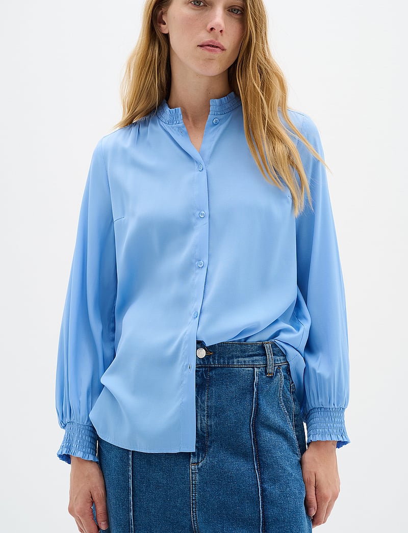 InWear - MuxieIW Shirt - långärmade blusar - crispy blue - 0