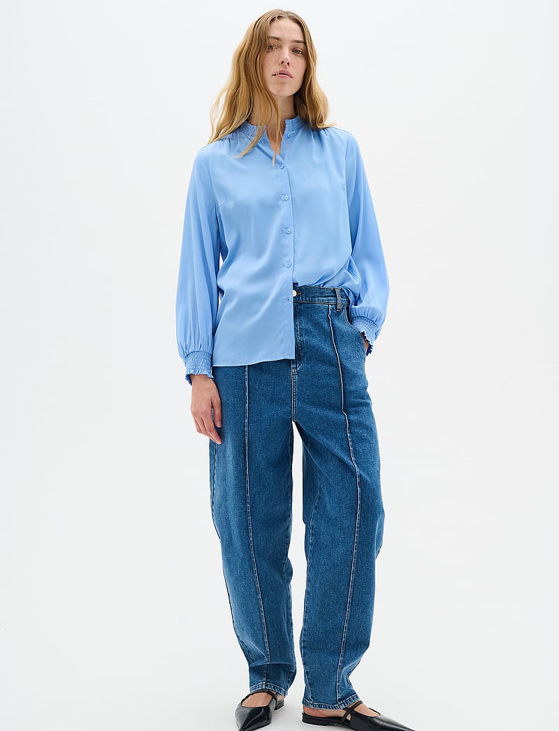 InWear - MuxieIW Shirt - långärmade blusar - crispy blue - 3