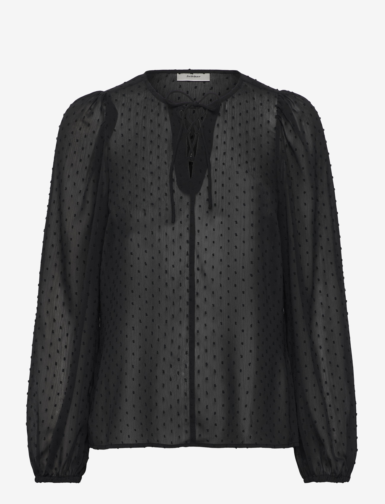 InWear - MibiIW Blouse - langærmede bluser - black - 1