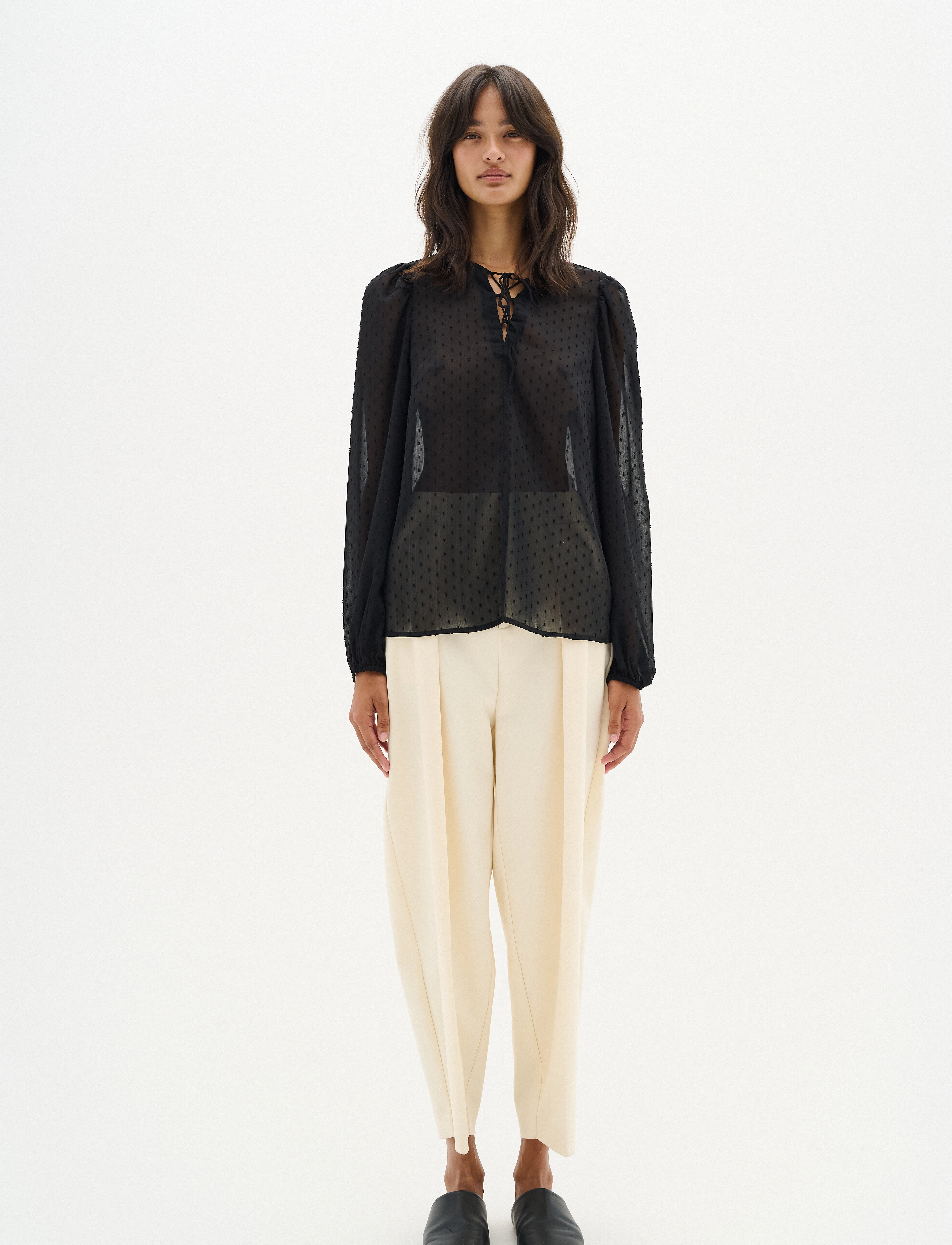 InWear - MibiIW Blouse - pikkade varrukatega pluusid - black - 3