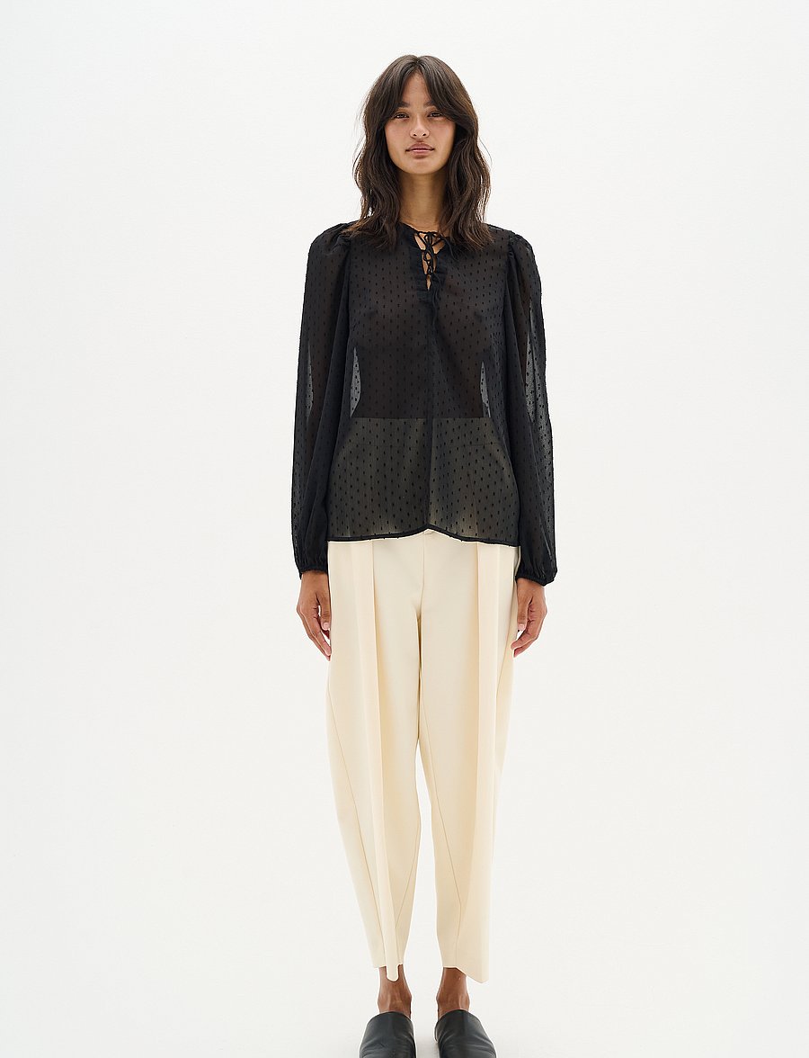 InWear - MibiIW Blouse - pikkade varrukatega pluusid - black - 3