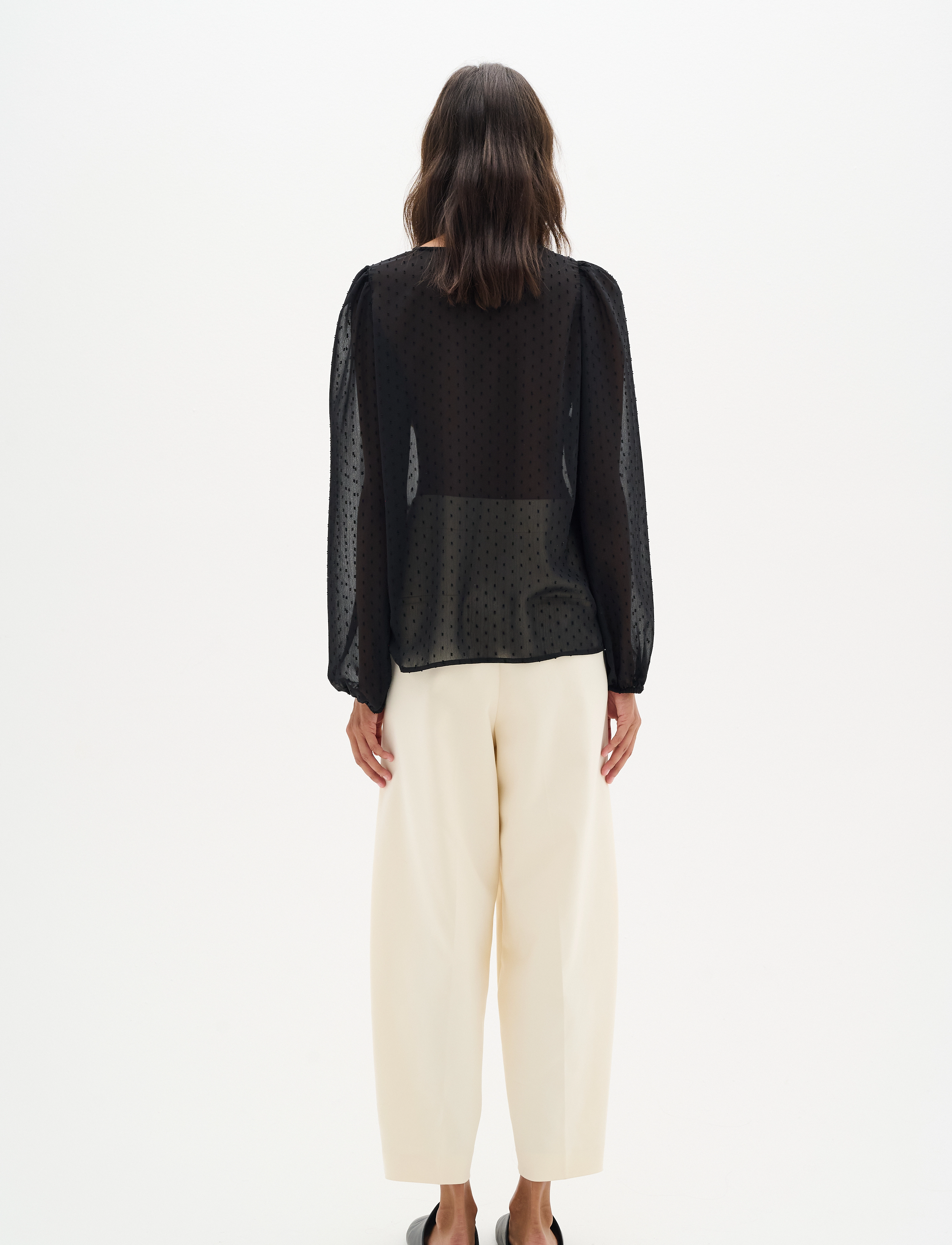 InWear - MibiIW Blouse - pikkade varrukatega pluusid - black - 4