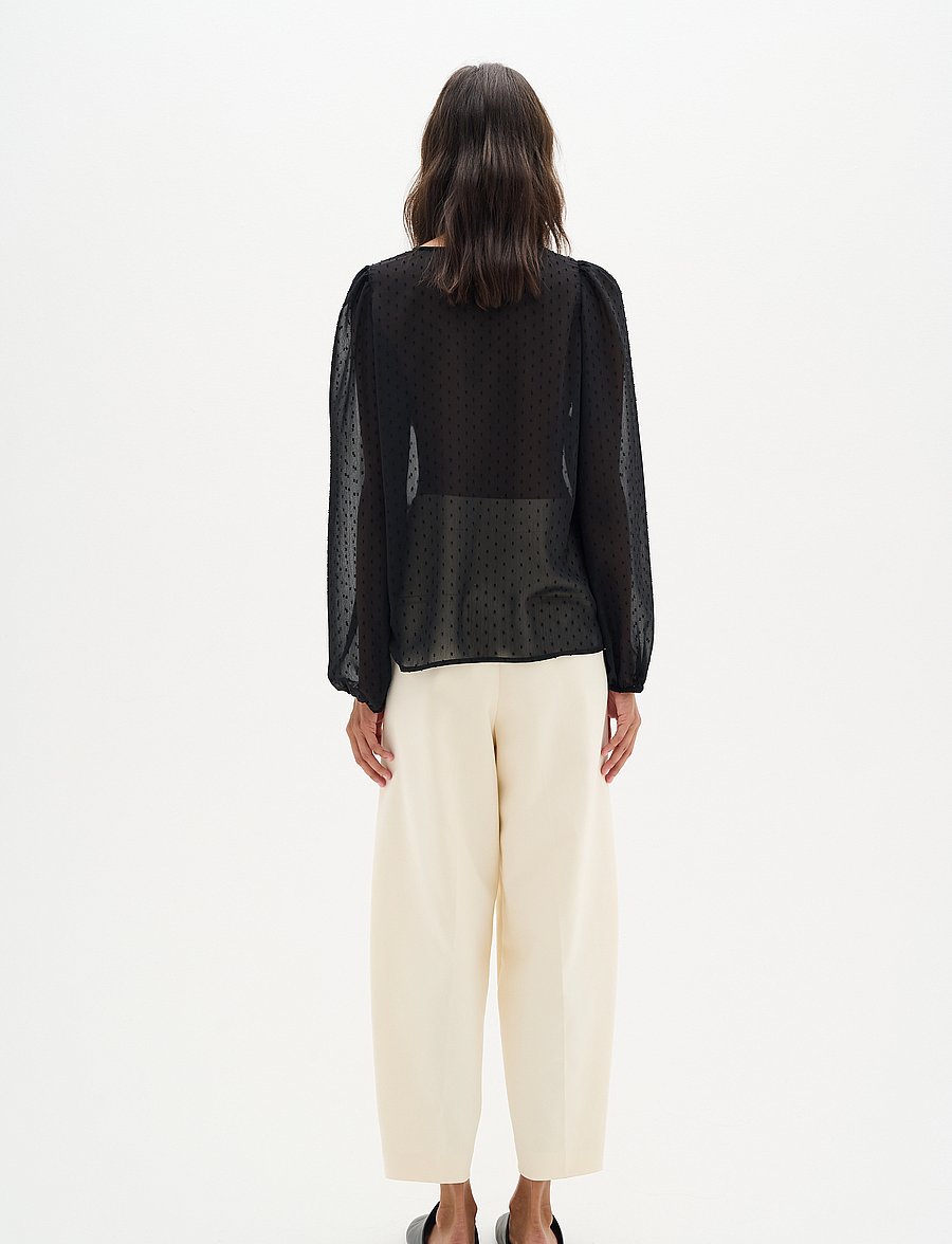 InWear - MibiIW Blouse - pikkade varrukatega pluusid - black - 4