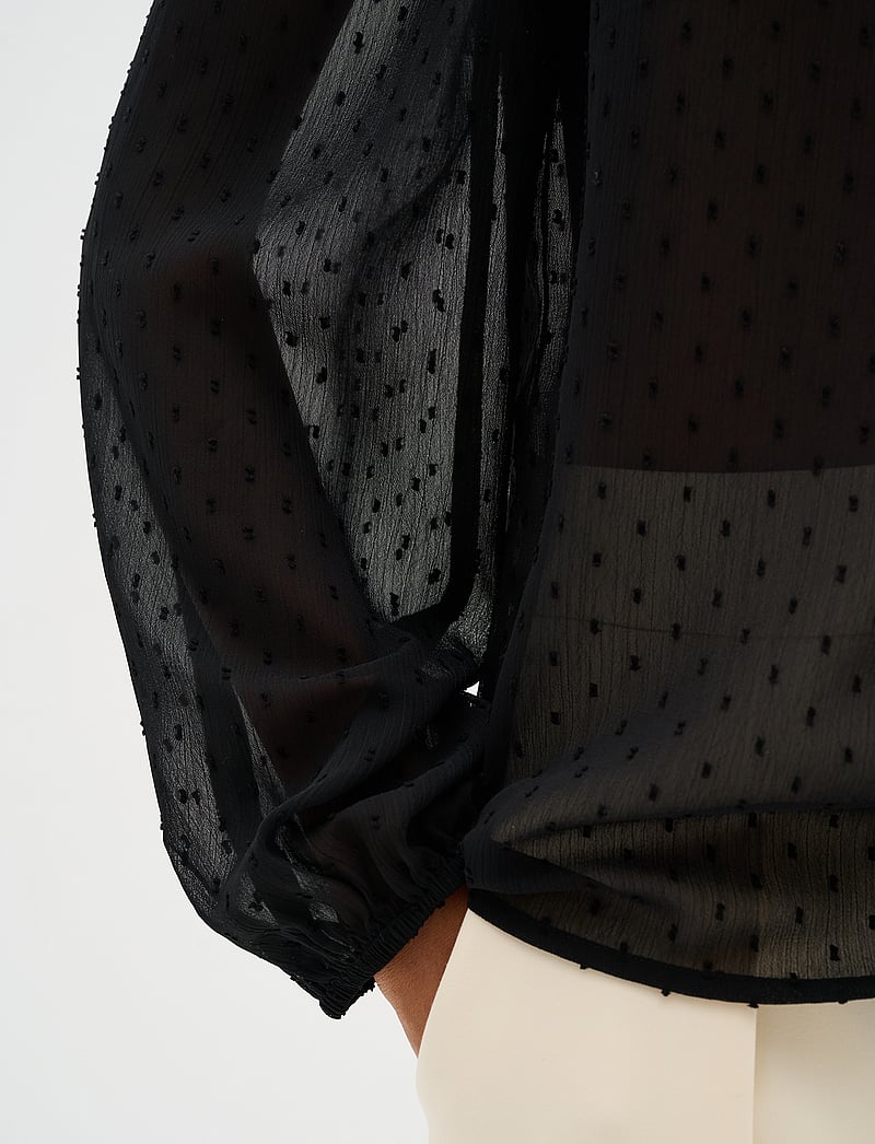 InWear - MibiIW Blouse - langærmede bluser - black - 5