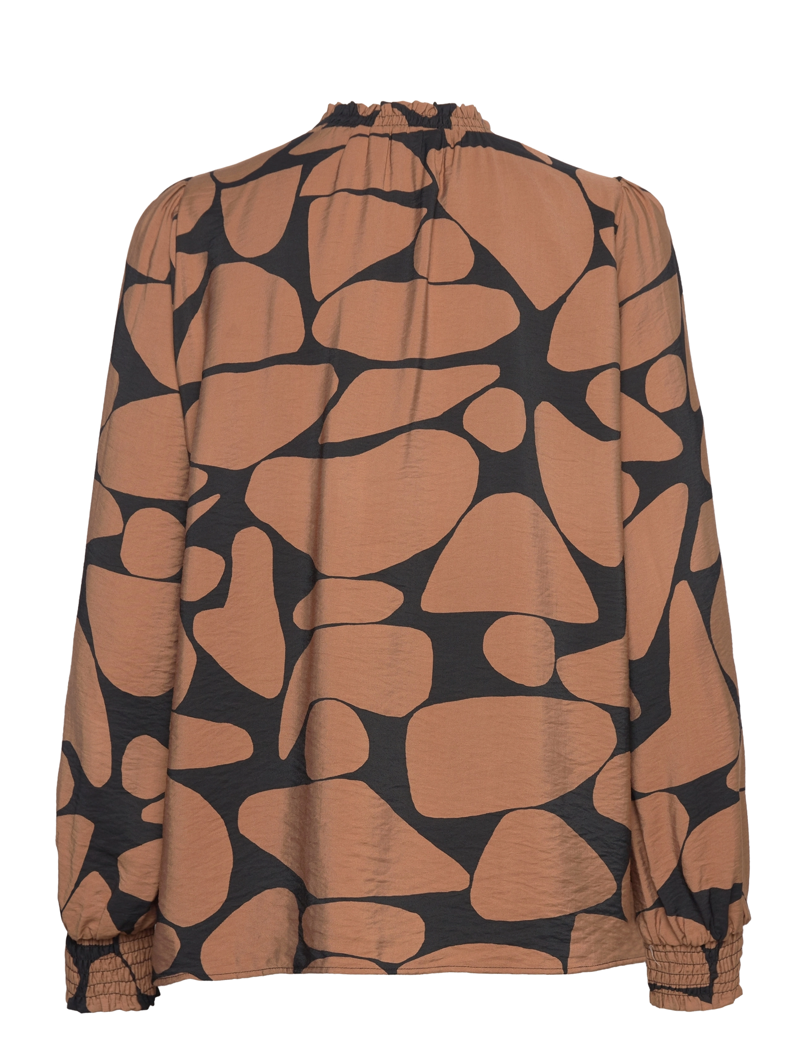 InWear - MettaIW Blouse - langærmede bluser - tobacco elements - 2