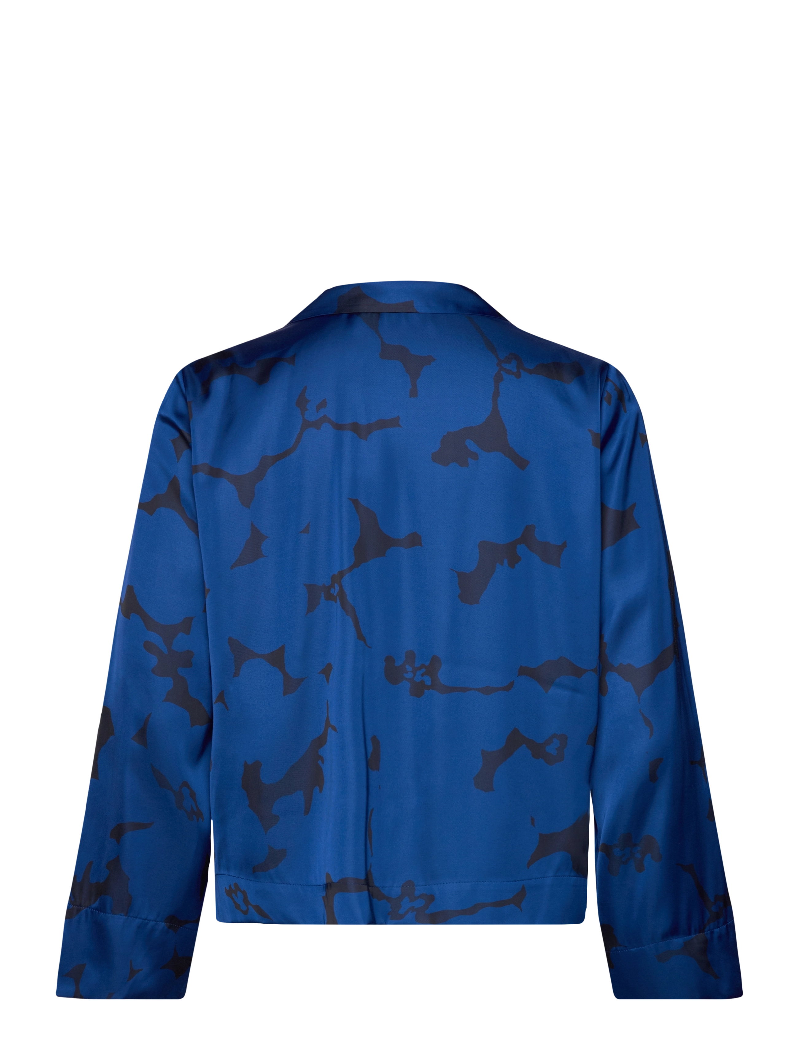 InWear - MehinaIW Blouse - langærmede bluser - blue reversed flowers - 2