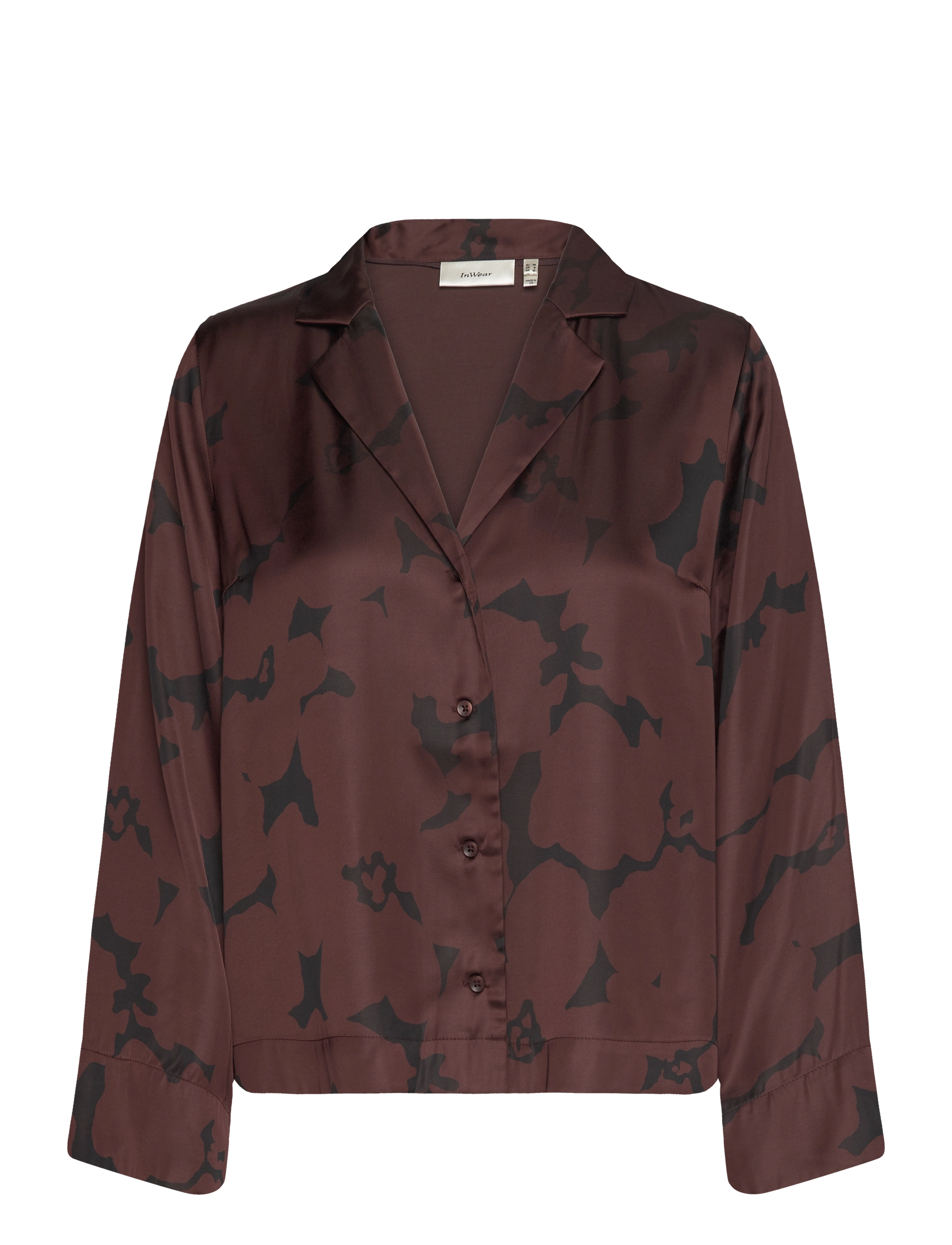 InWear MehinaIW Blouse - Bluser - BROWN REVERSED FLOWERS / brown