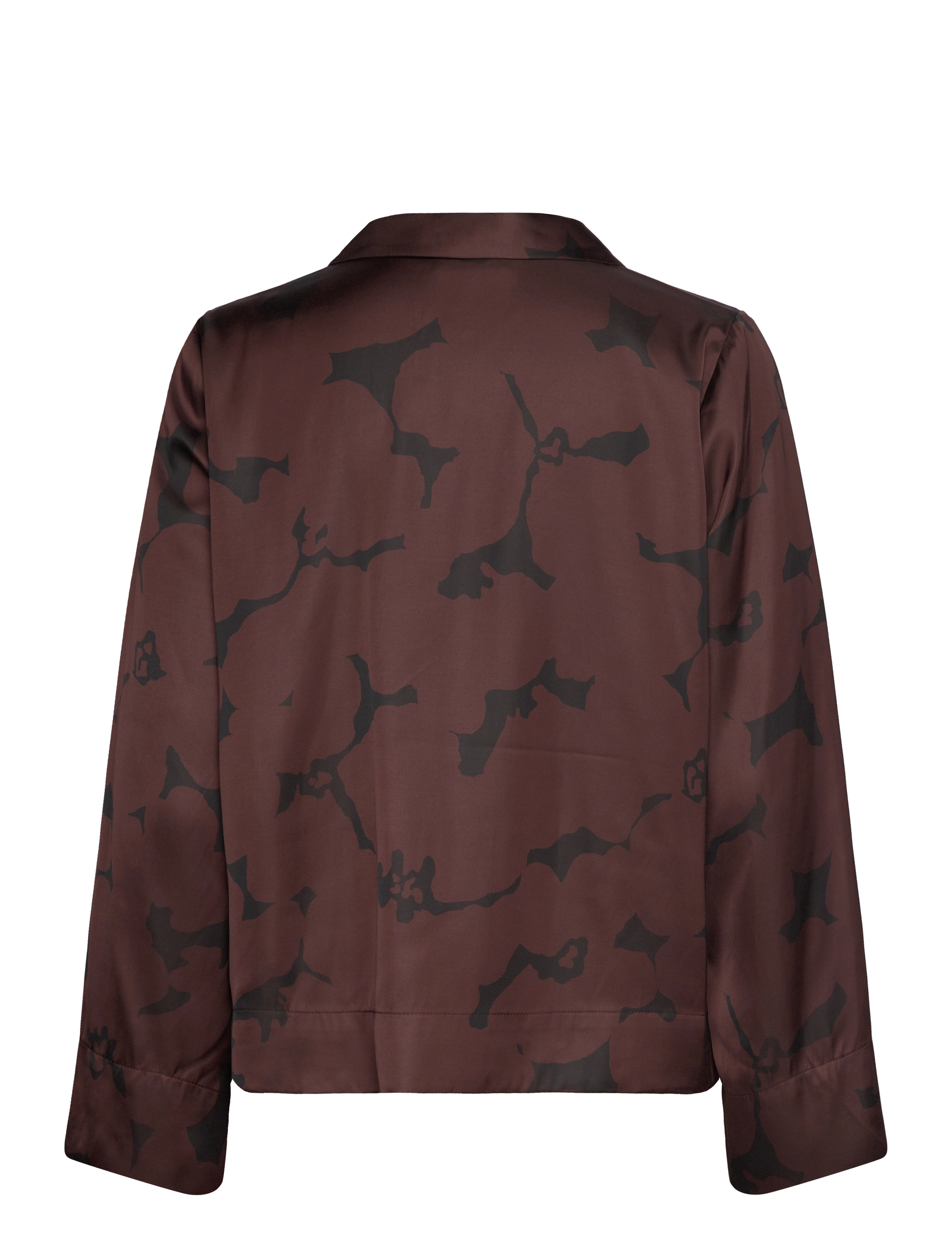 InWear - MehinaIW Blouse - langærmede bluser - brown reversed flowers - 2