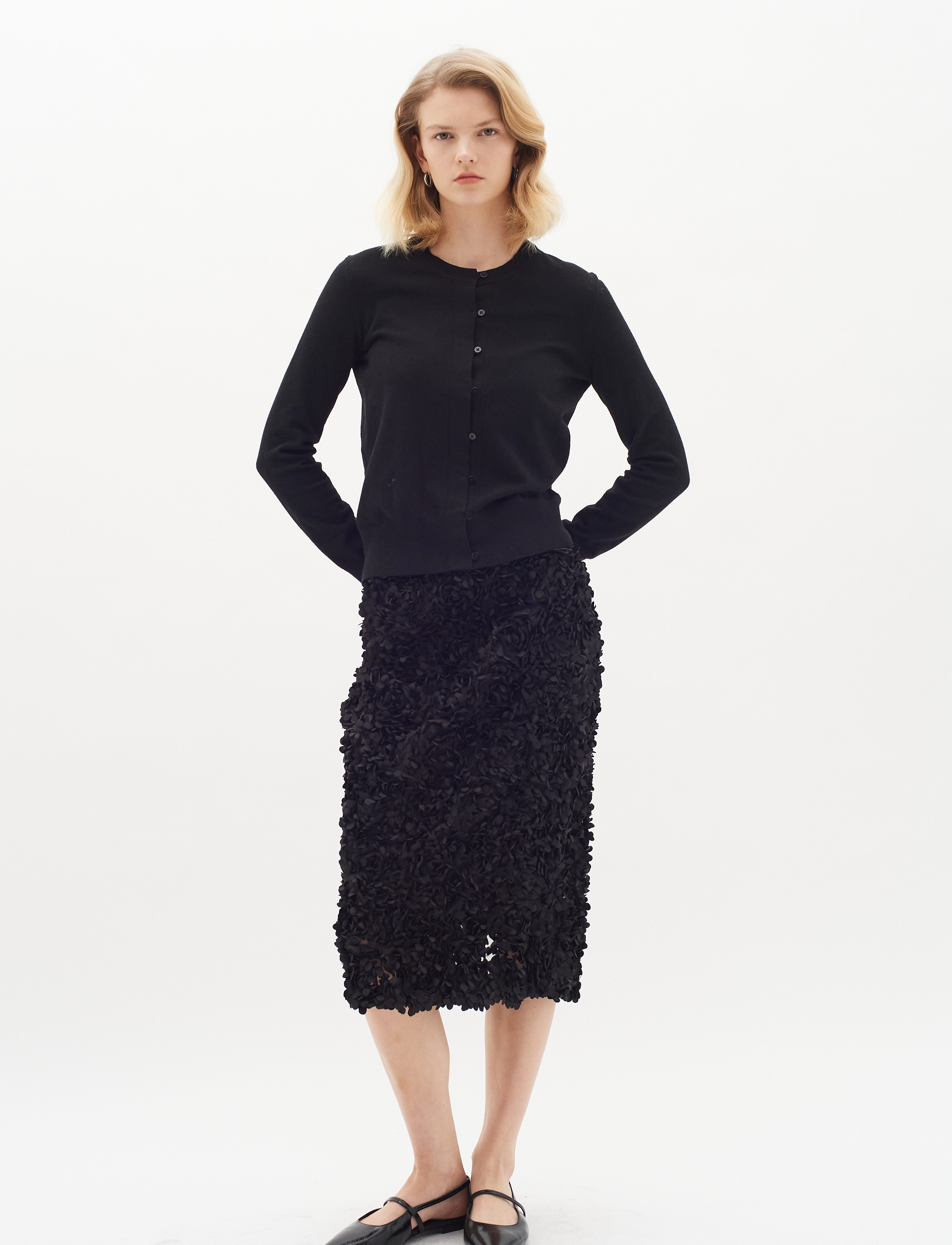 InWear - MeoraIW Pencil Skirt - midi skirts - black - 3