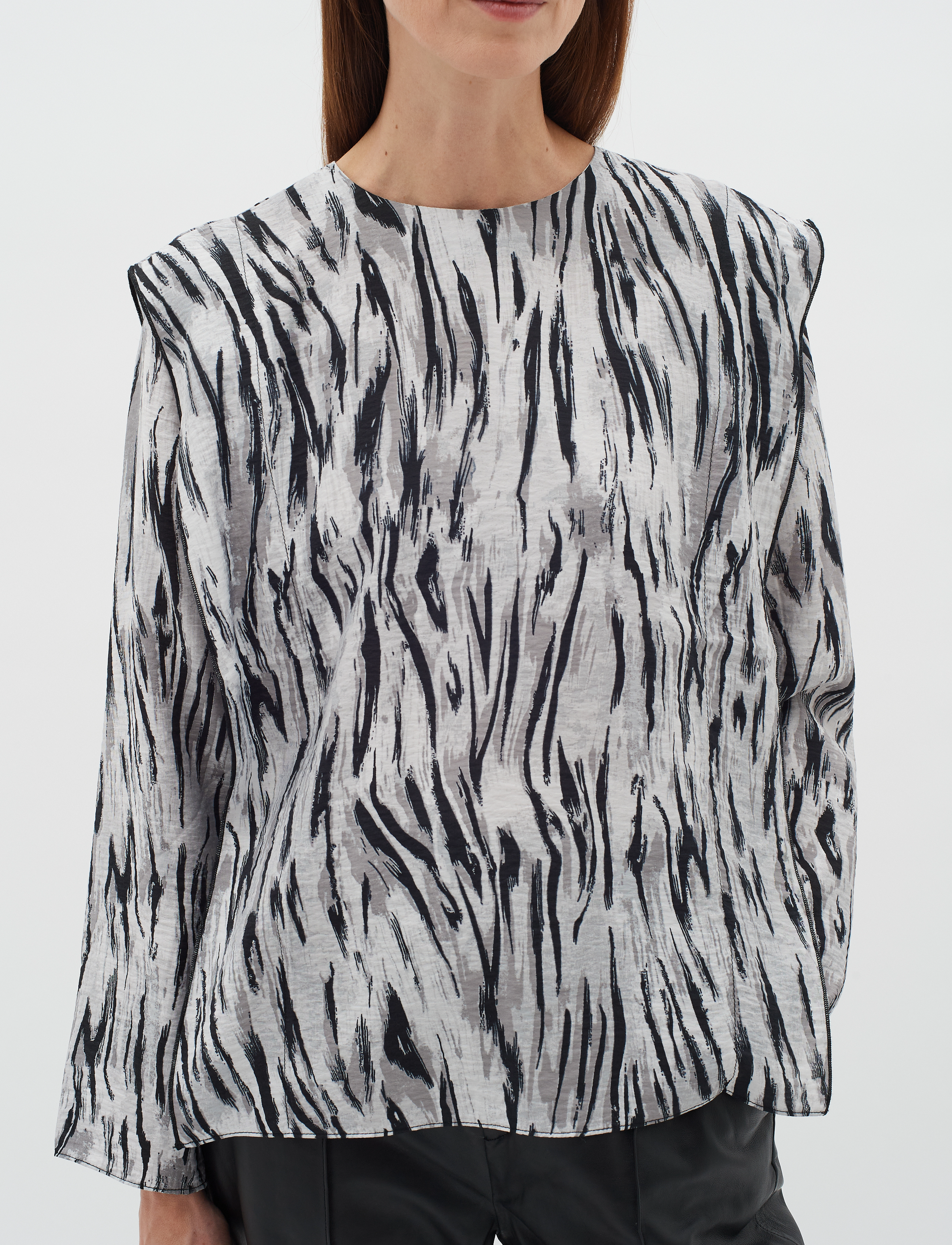 InWear - MildaIW Blouse - langærmede bluser - grey soft fur - 4