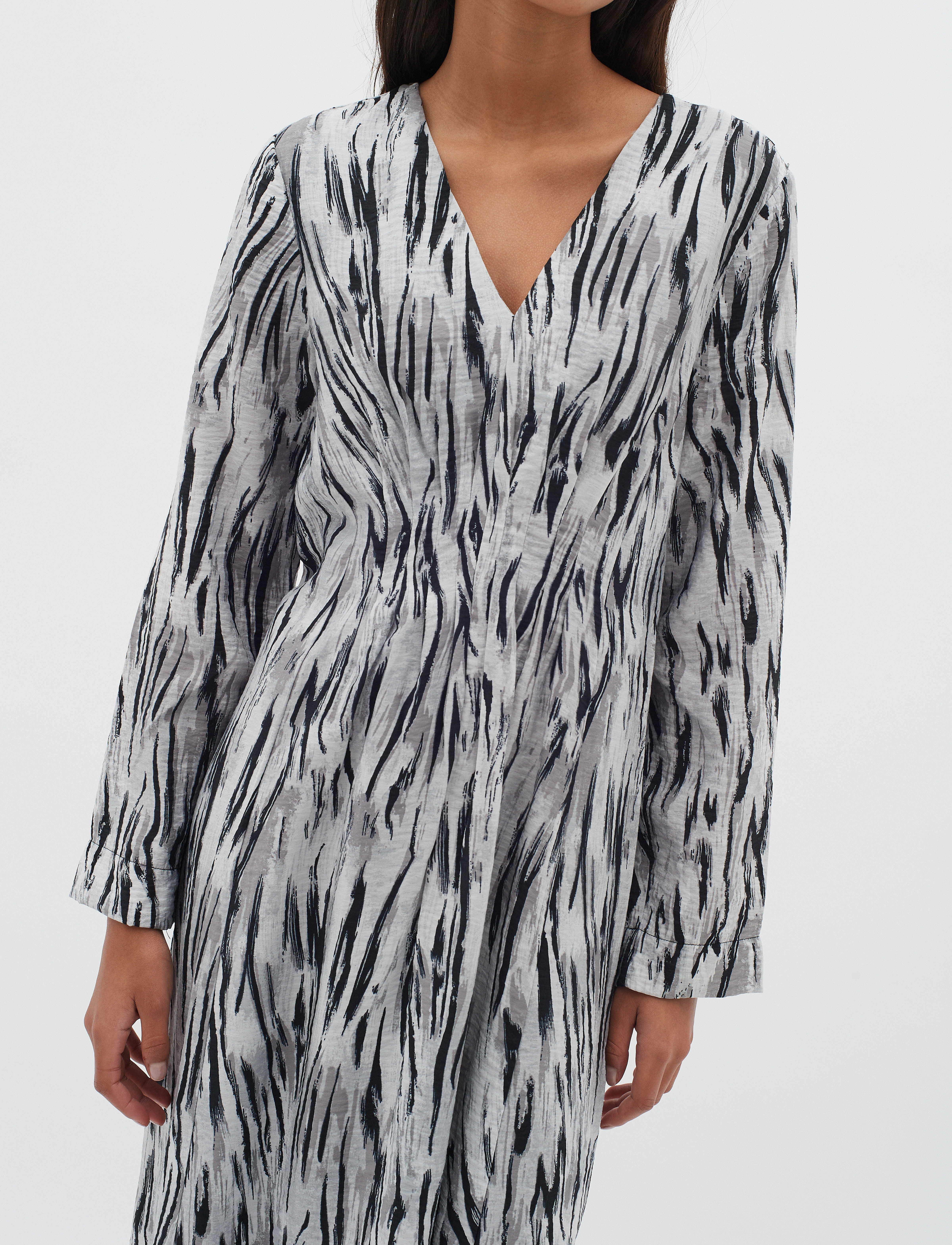 InWear - MildaIW Dress - maxi kjoler - grey soft fur - 5