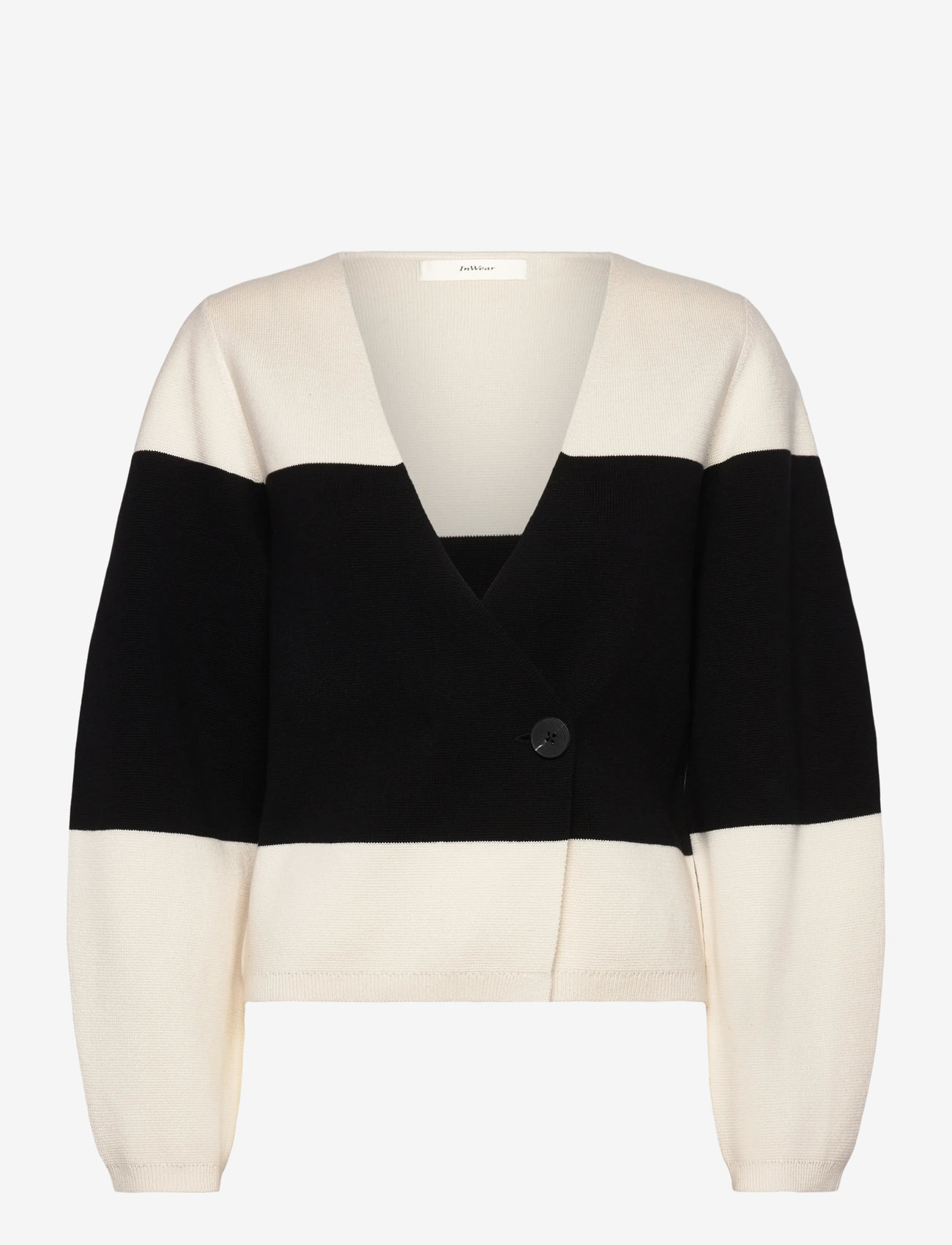 InWear - KayllaIW Cardigan - cardigans - whisper white / black - 1