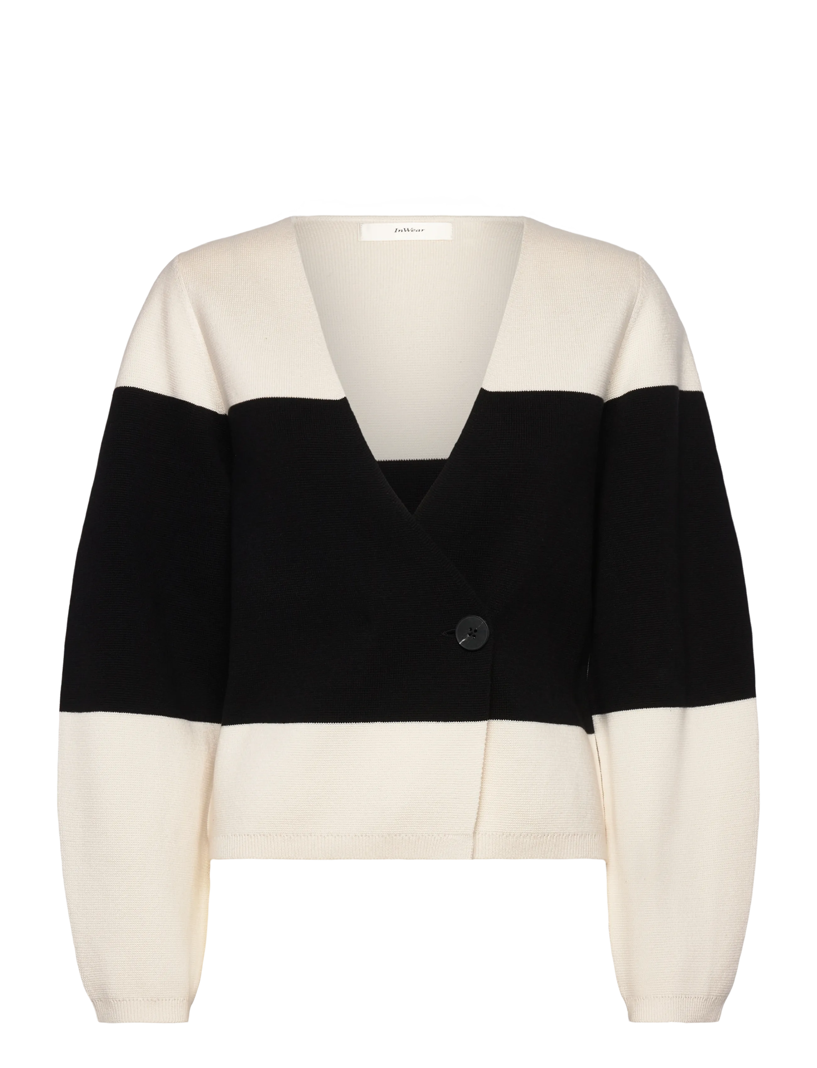 InWear KayllaIW Cardigan - Tøj - WHISPER WHITE / BLACK / white