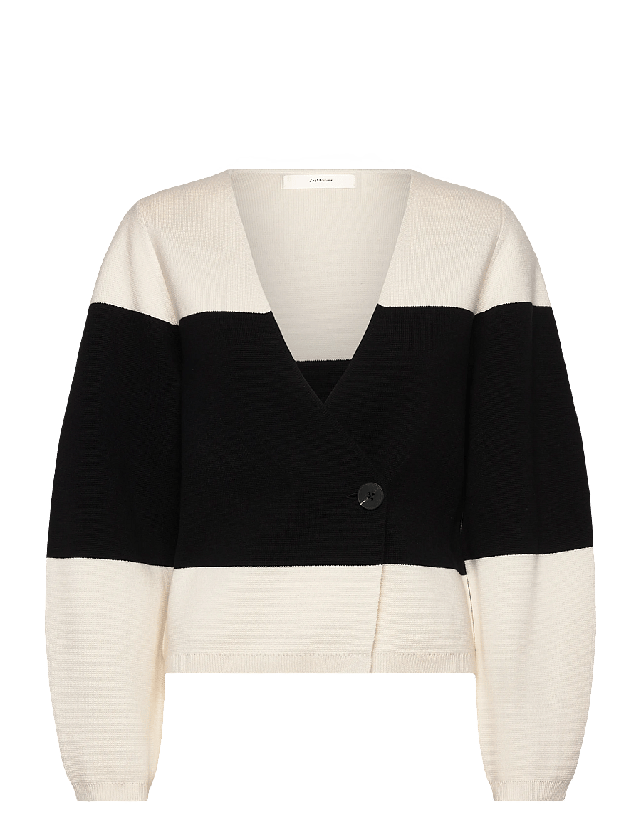 InWear - KayllaIW Cardigan - strickjacken - whisper white / black - 1