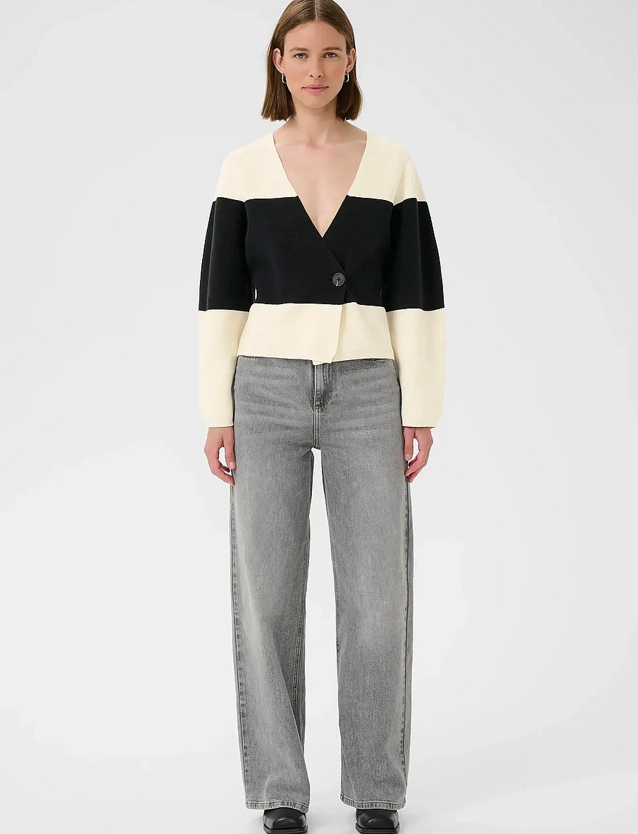 InWear - KayllaIW Cardigan - strickjacken - whisper white / black - 3
