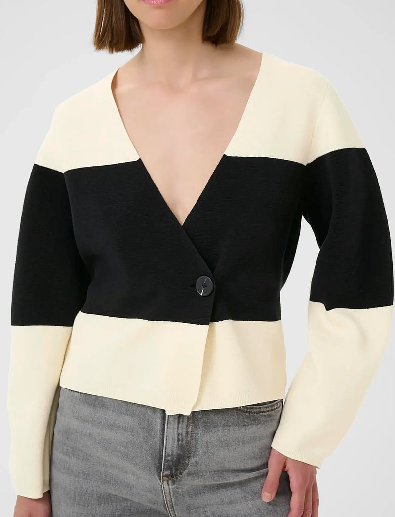 InWear - KayllaIW Cardigan - cardigans - whisper white / black - 5