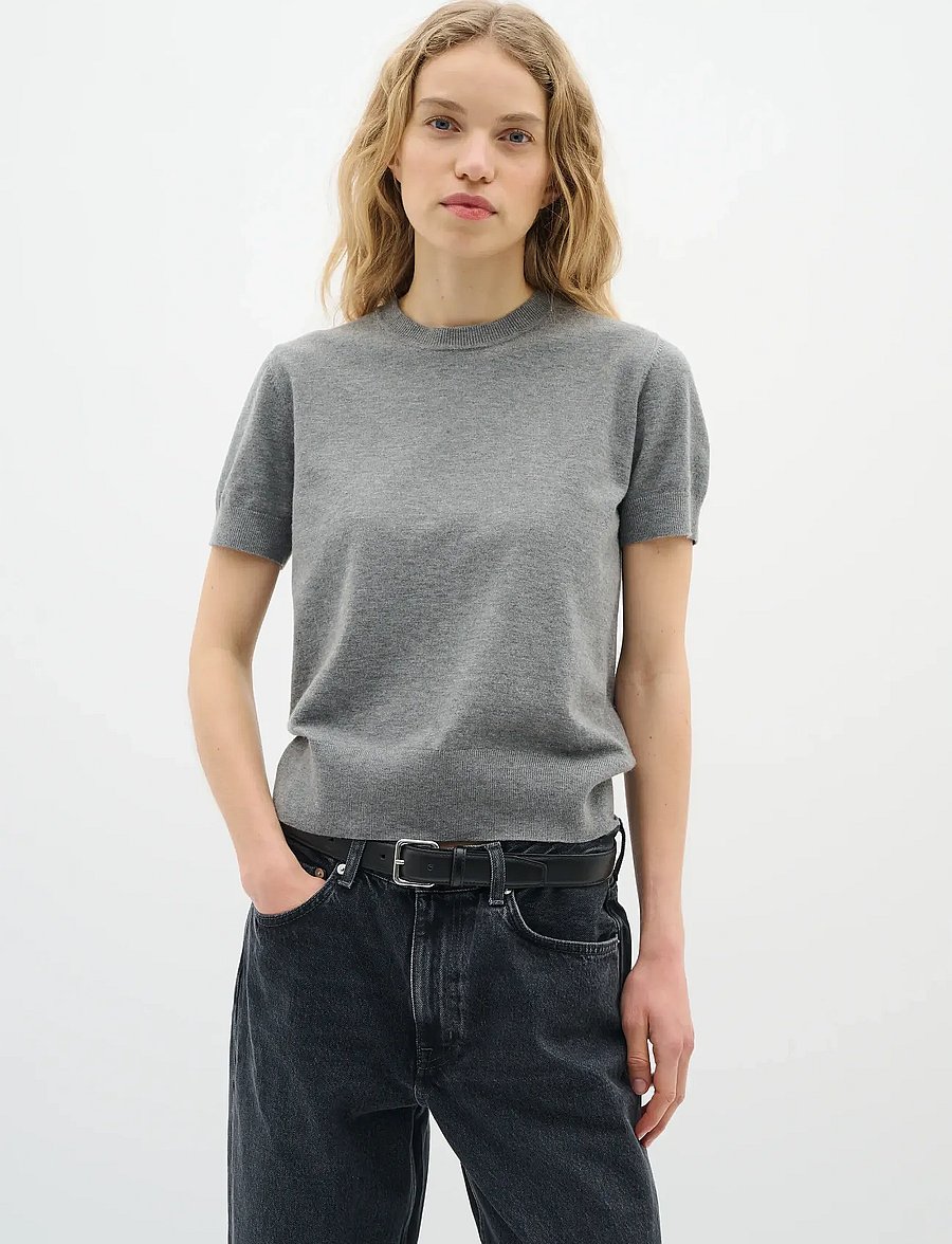InWear - KellsieIW Pullover - striktrøjer - medium grey melange - 1