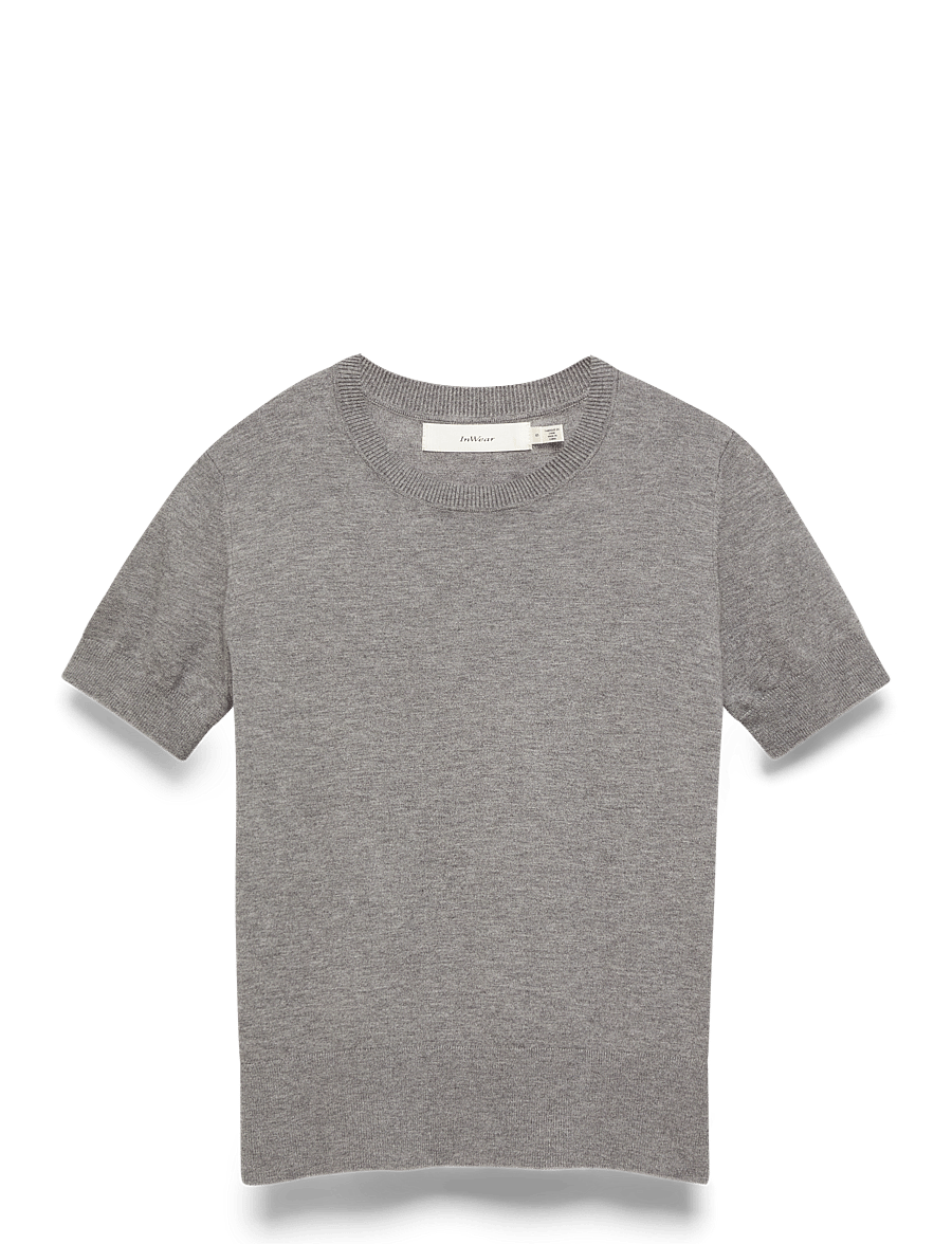 InWear - KellsieIW Pullover - striktrøjer - medium grey melange - 2