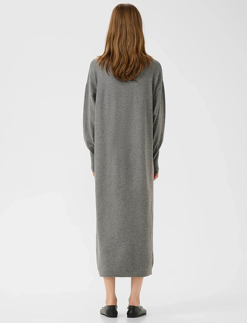 InWear - KellsieIW Dress - knitted dresses - medium grey melange - 4