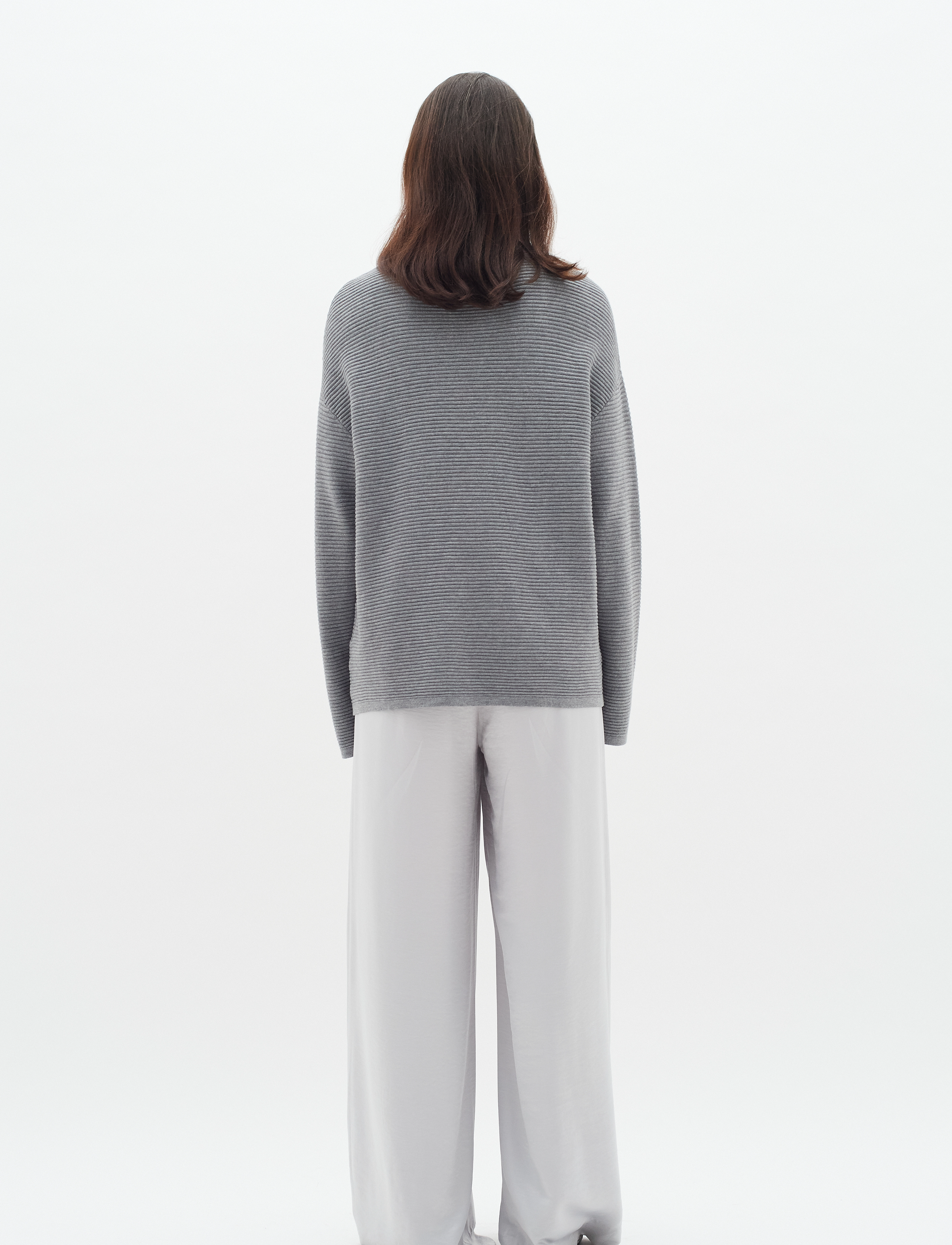 InWear - TiaIW Boxy Pullover - medium grey melange - 4