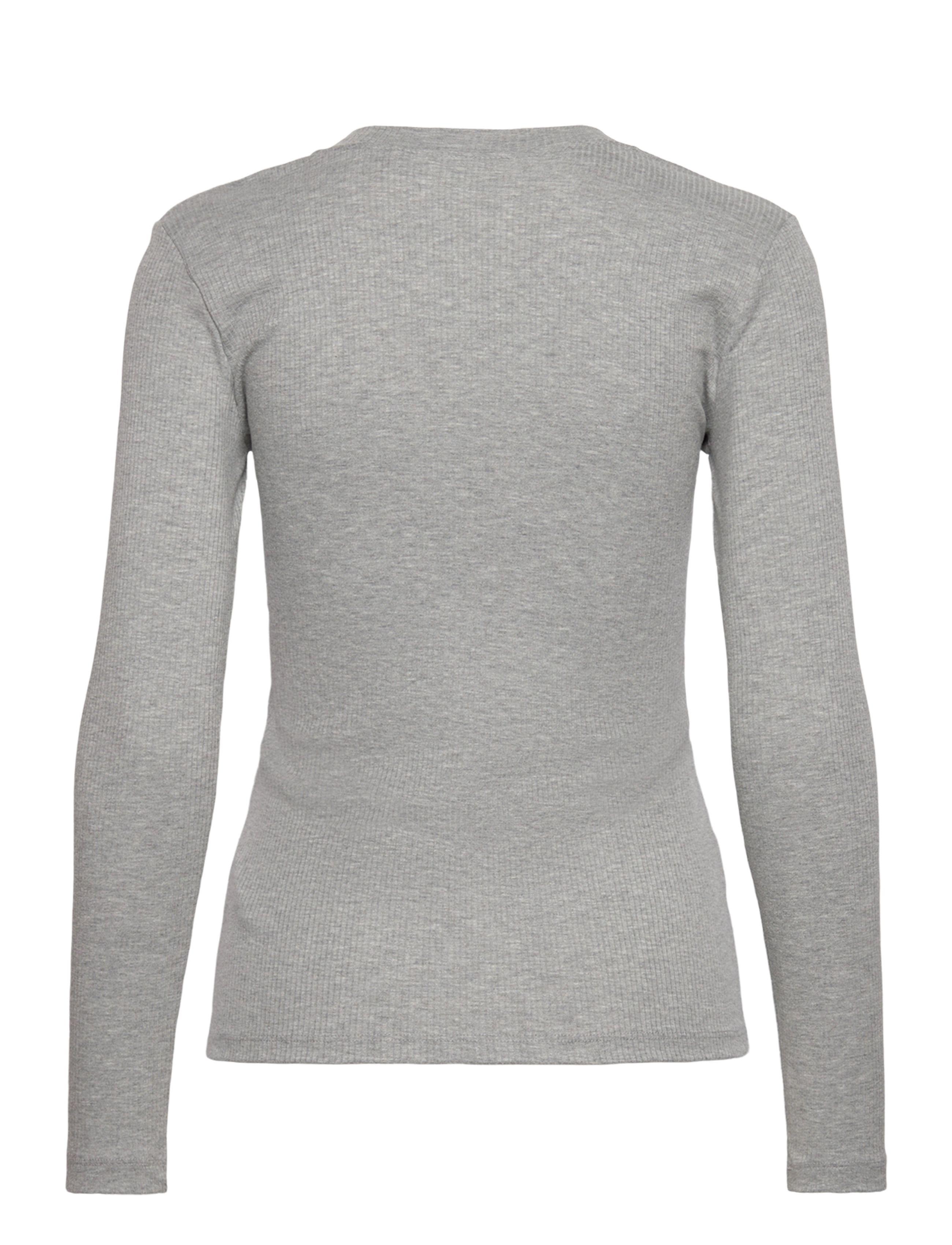 InWear - DagnaIW Melange V-Neck LS - langärmlige tops - granite melange - 2