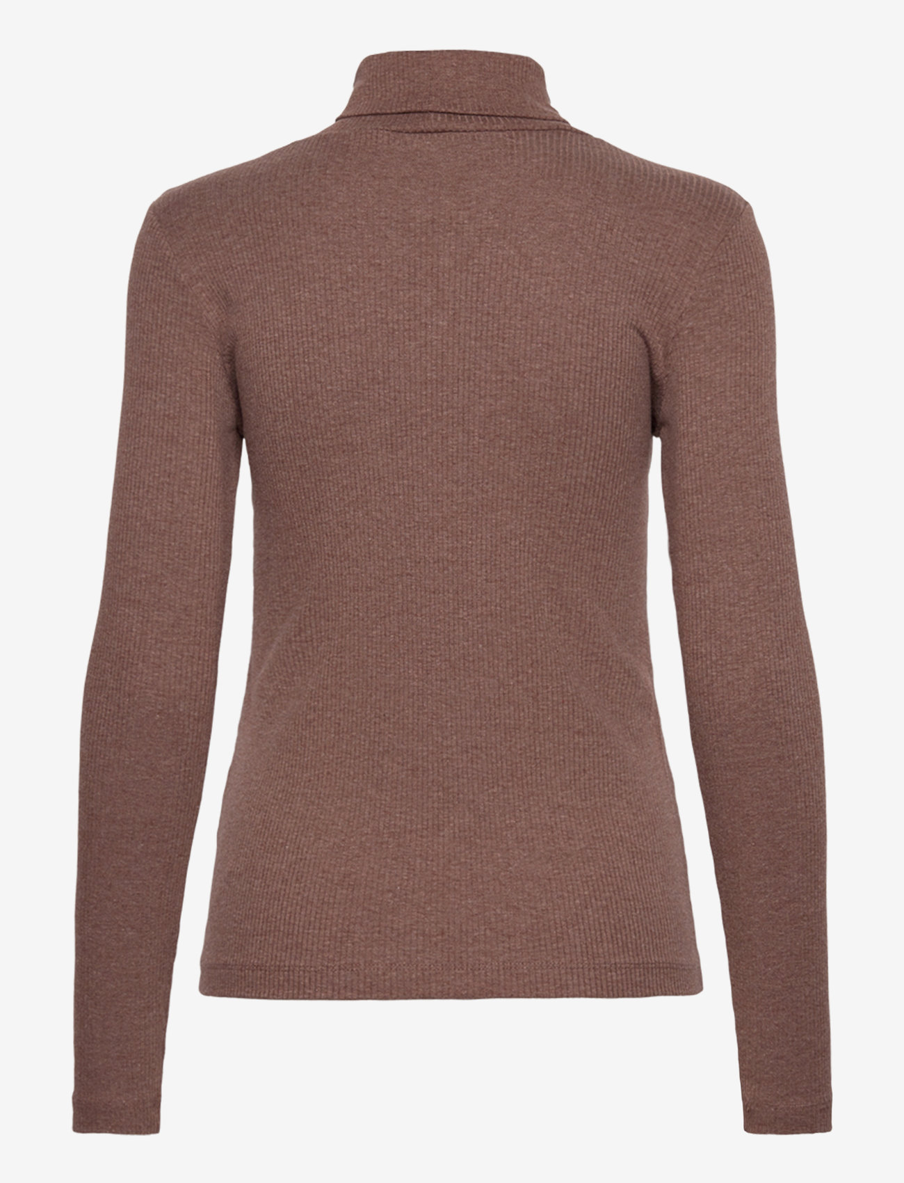 InWear - DagnaIW Rollneck Melange LS - langärmlige tops - brown puce melange - 2