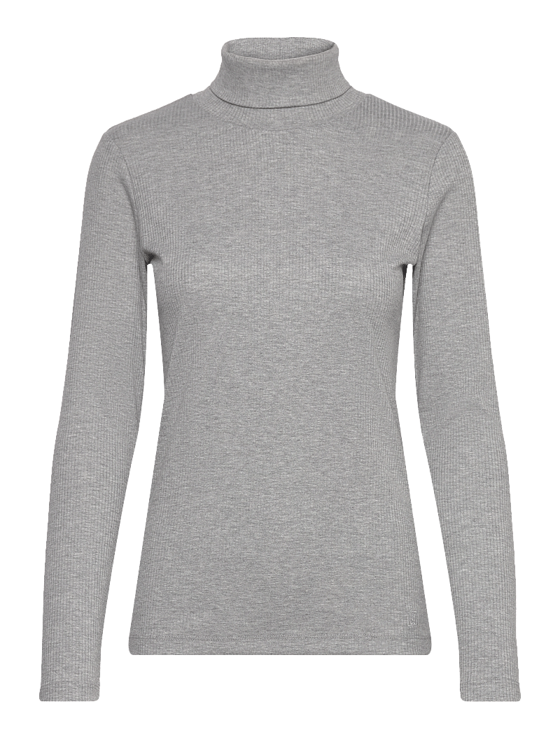 InWear - DagnaIW Rollneck Melange LS - langärmlige tops - granite melange - 1