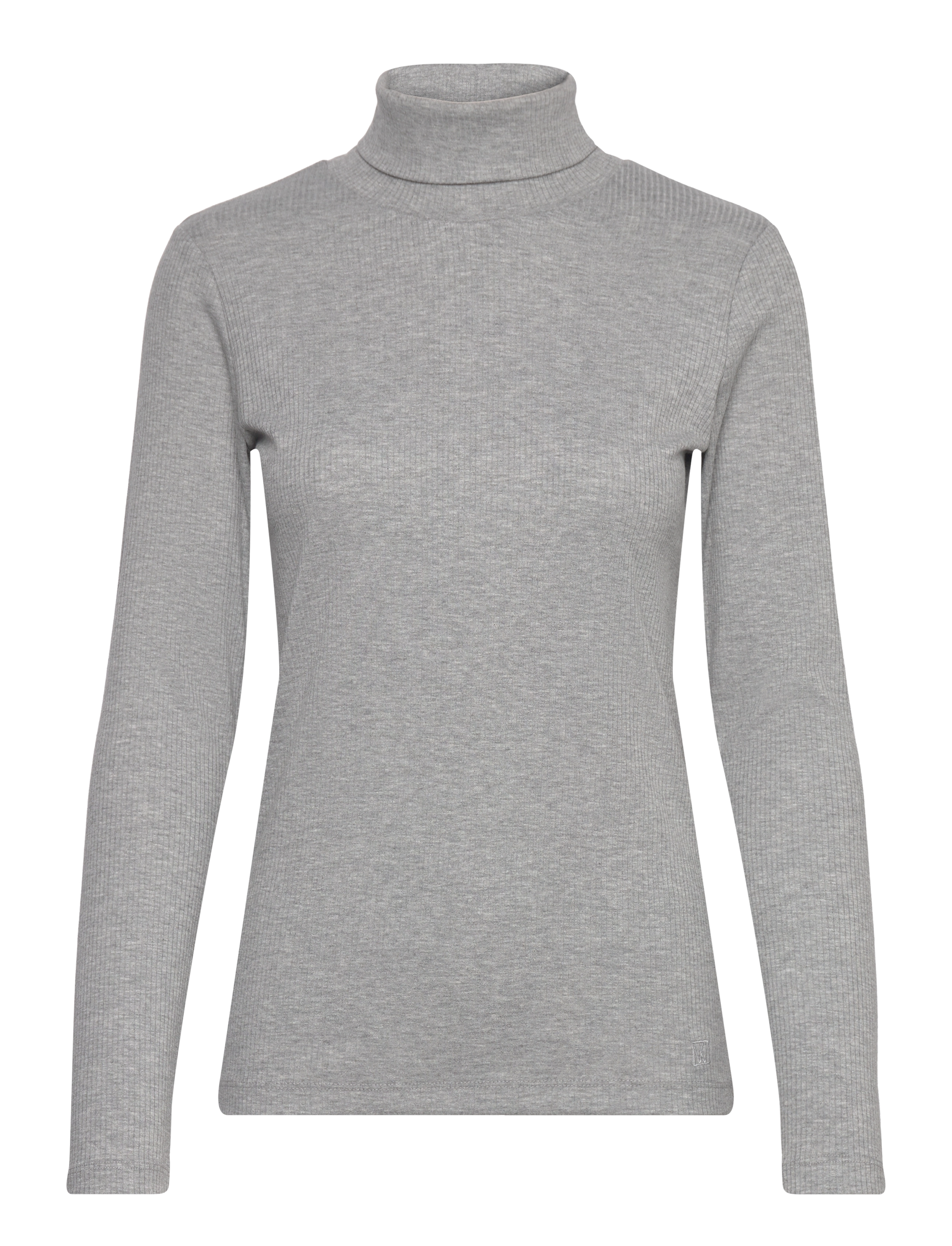 InWear - DagnaIW Rollneck Melange LS - langærmede toppe - granite melange - 1