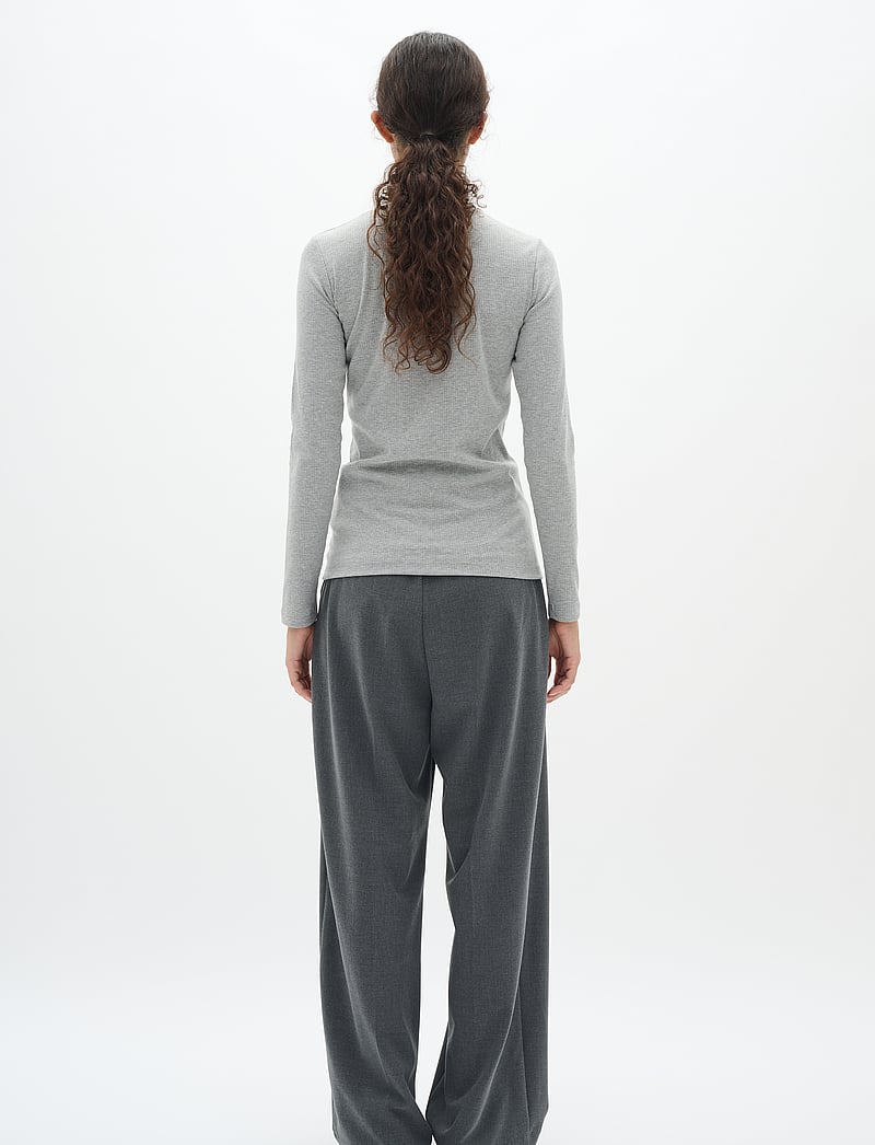 InWear - DagnaIW Rollneck Melange LS - langärmlige tops - granite melange - 4