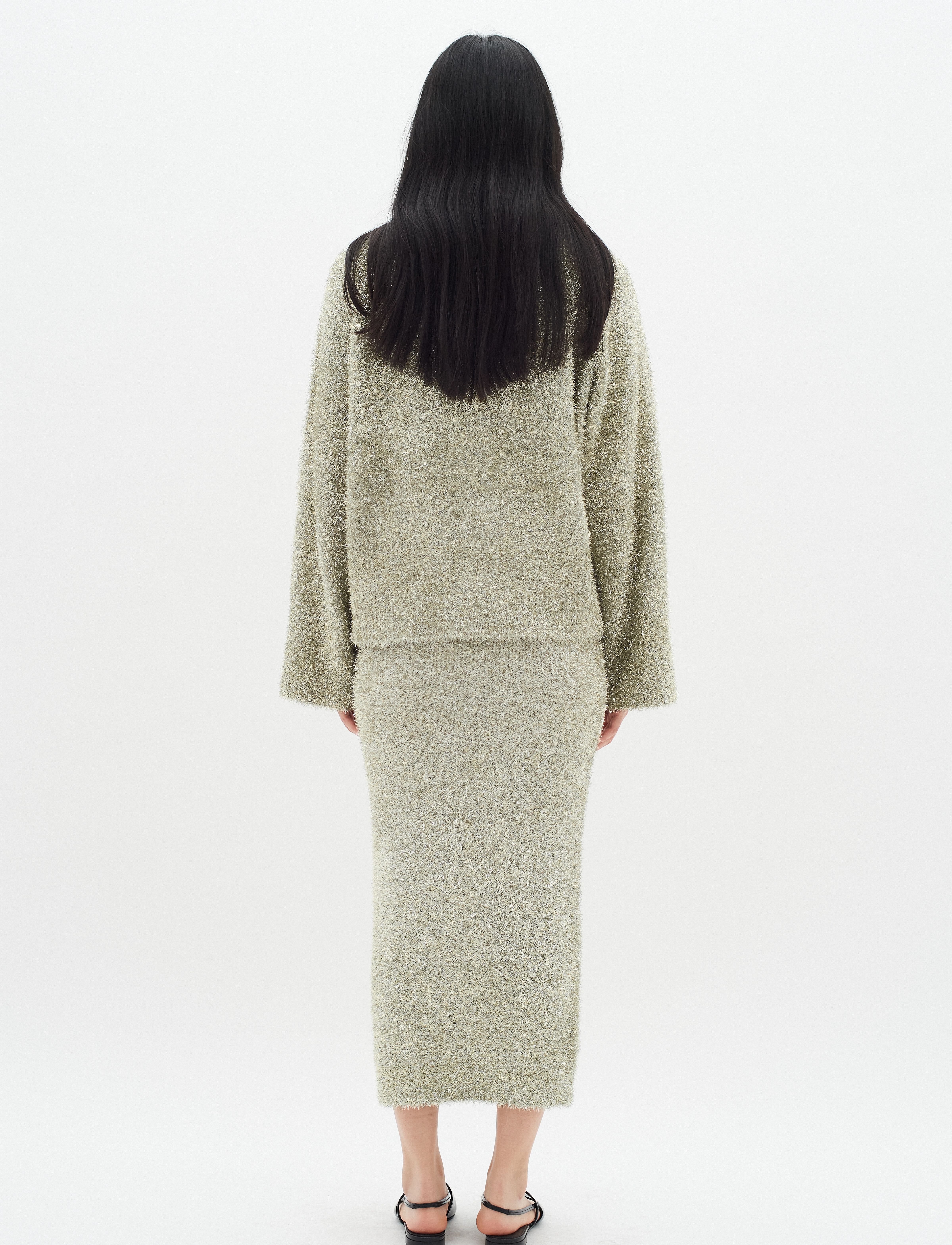 InWear - YelenaIW Skirt - strickröcke - silver - 4