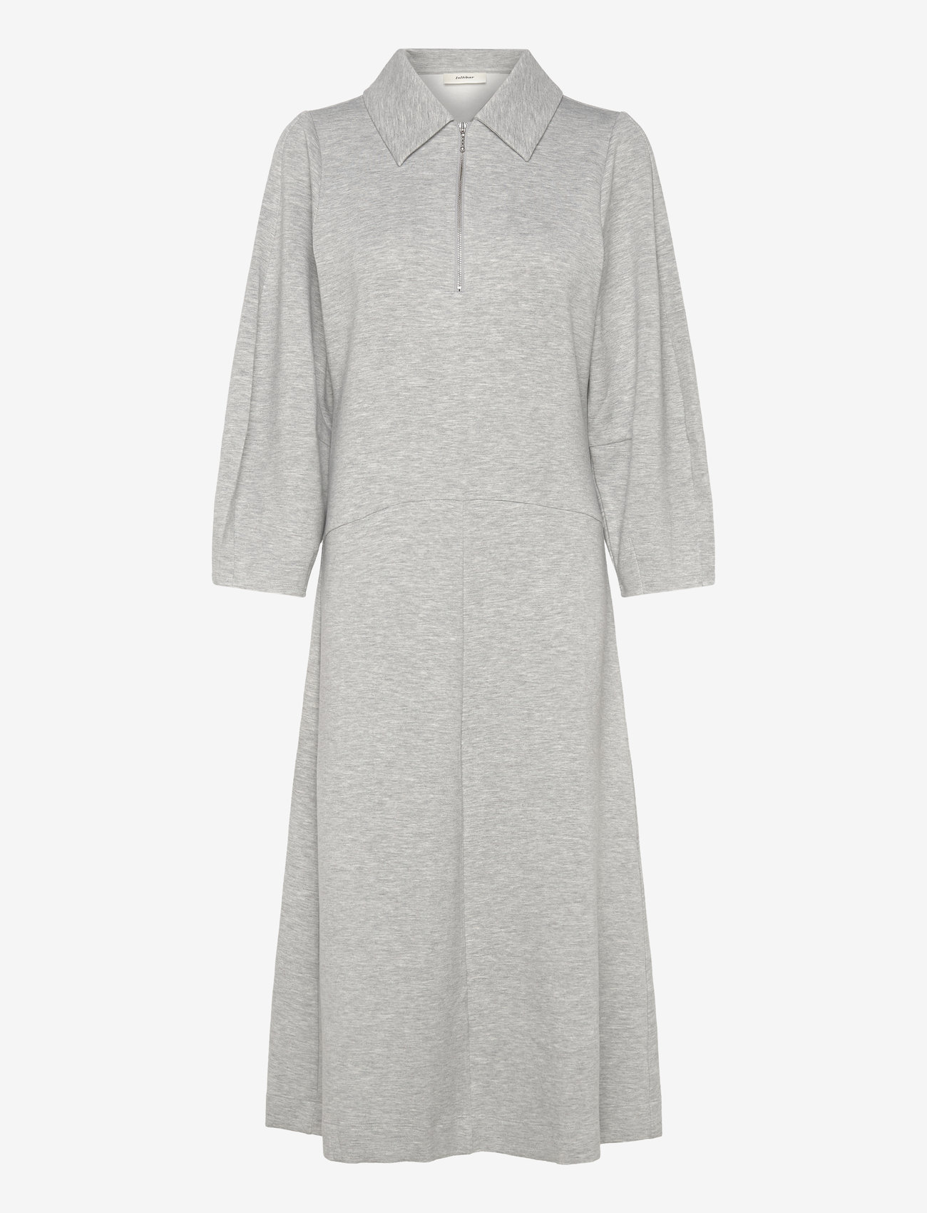 InWear - CocentIW Melange Dress - stickade klänningar - granite melange - 0