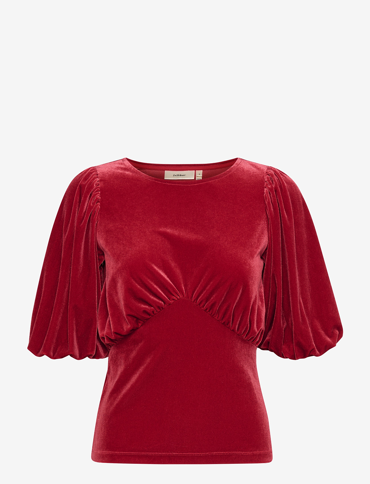 InWear - BrynnIW Top SS - kurzämlige blusen - true red - 0