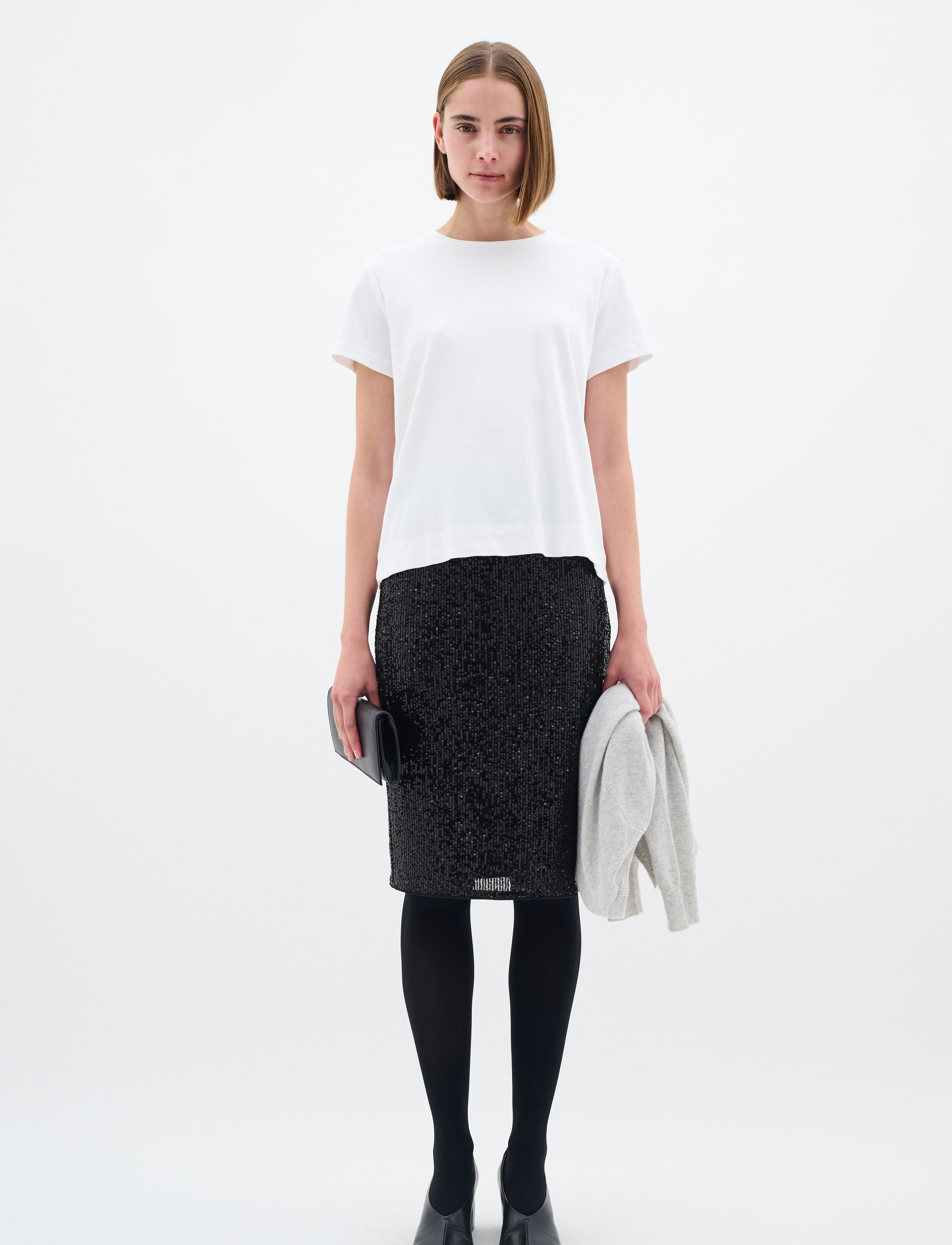 InWear - BarbaraIW Skirt - midi nederdele - black - 3