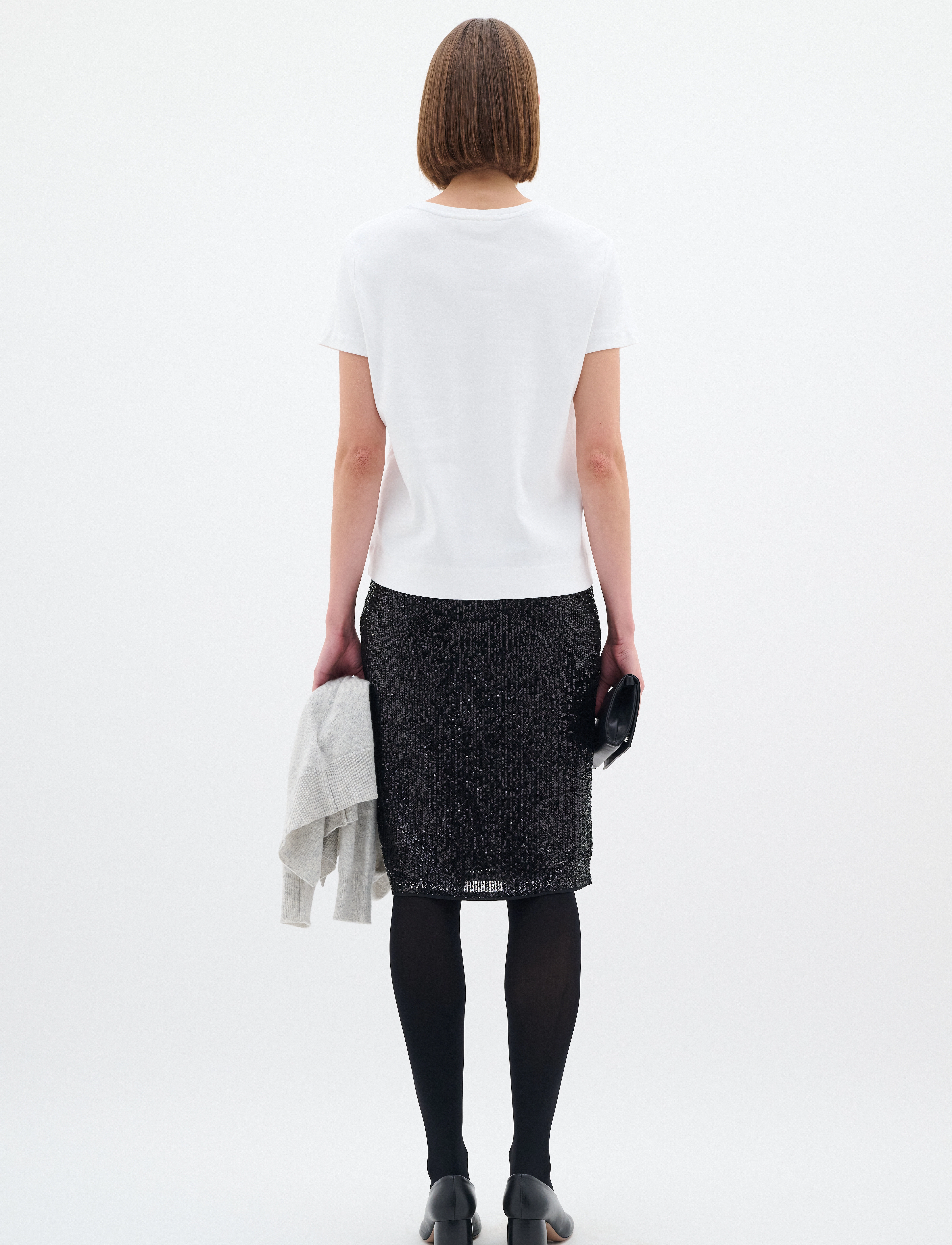 InWear - BarbaraIW Skirt - midi nederdele - black - 4