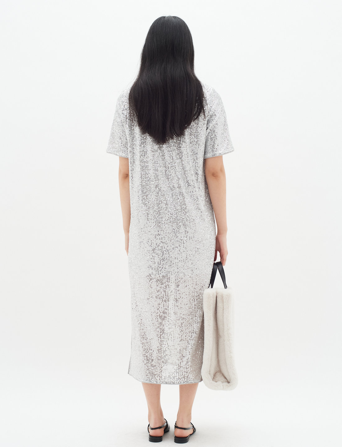 InWear - BarbaraIW Long Dress - midi kjoler - silver - 5