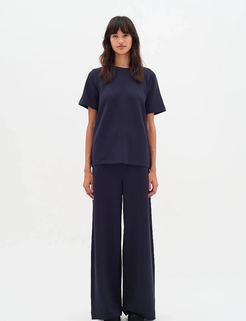 InWear - GincetteIW Pant - straight leg hosen - marine blue - 3