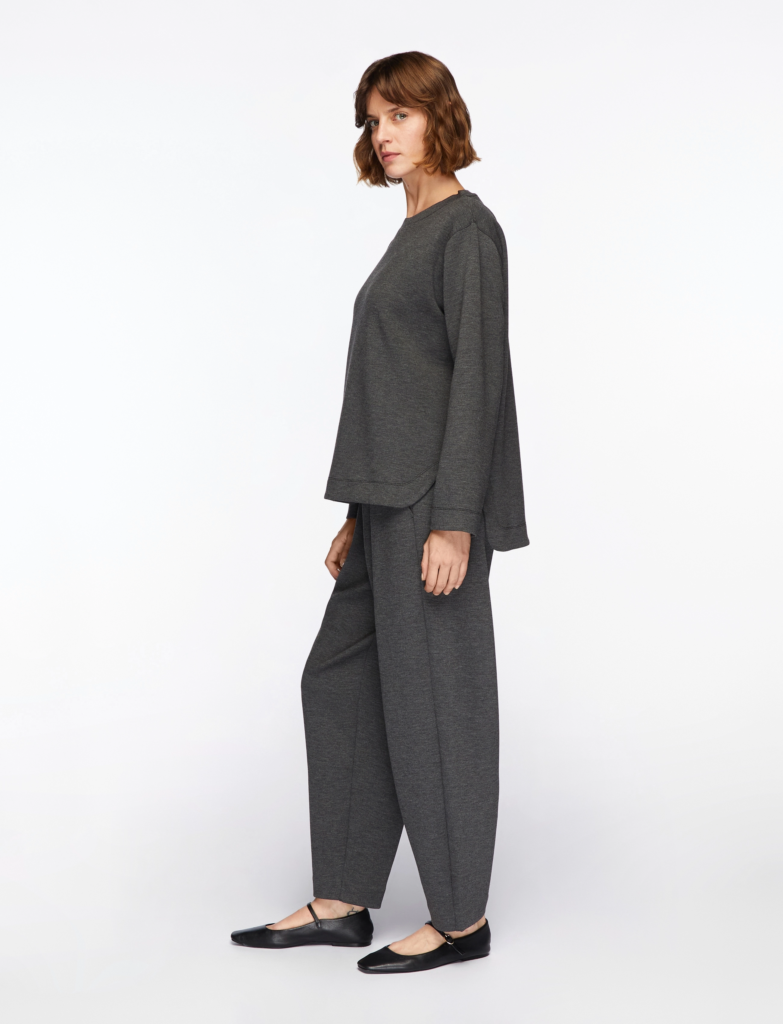 InWear - GincentIW Melange Crewneck - mode trends - dark grey melange - 4