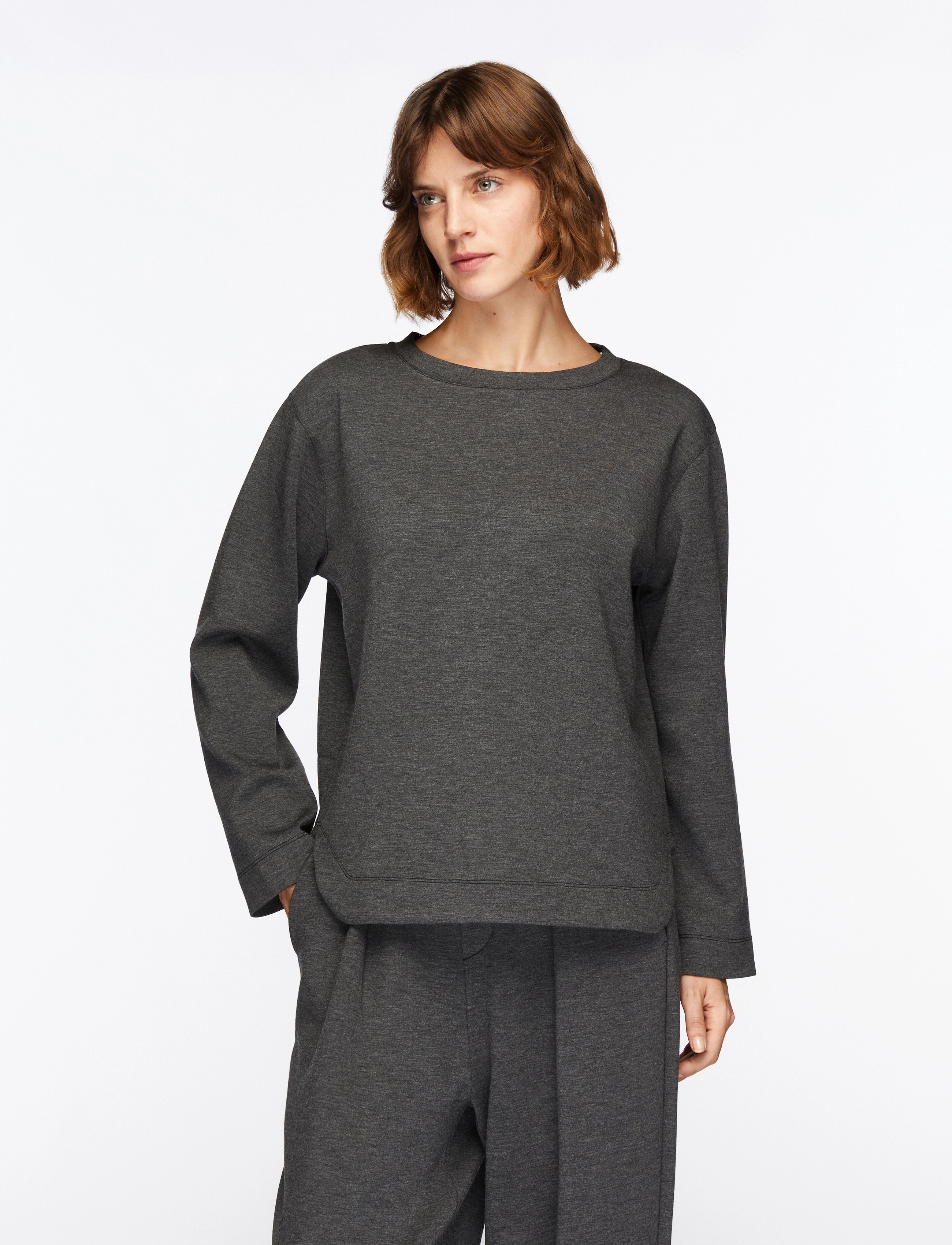 InWear GincentIW Melange Crewneck - Sweatshirts - DARK GREY MELANGE / grey
