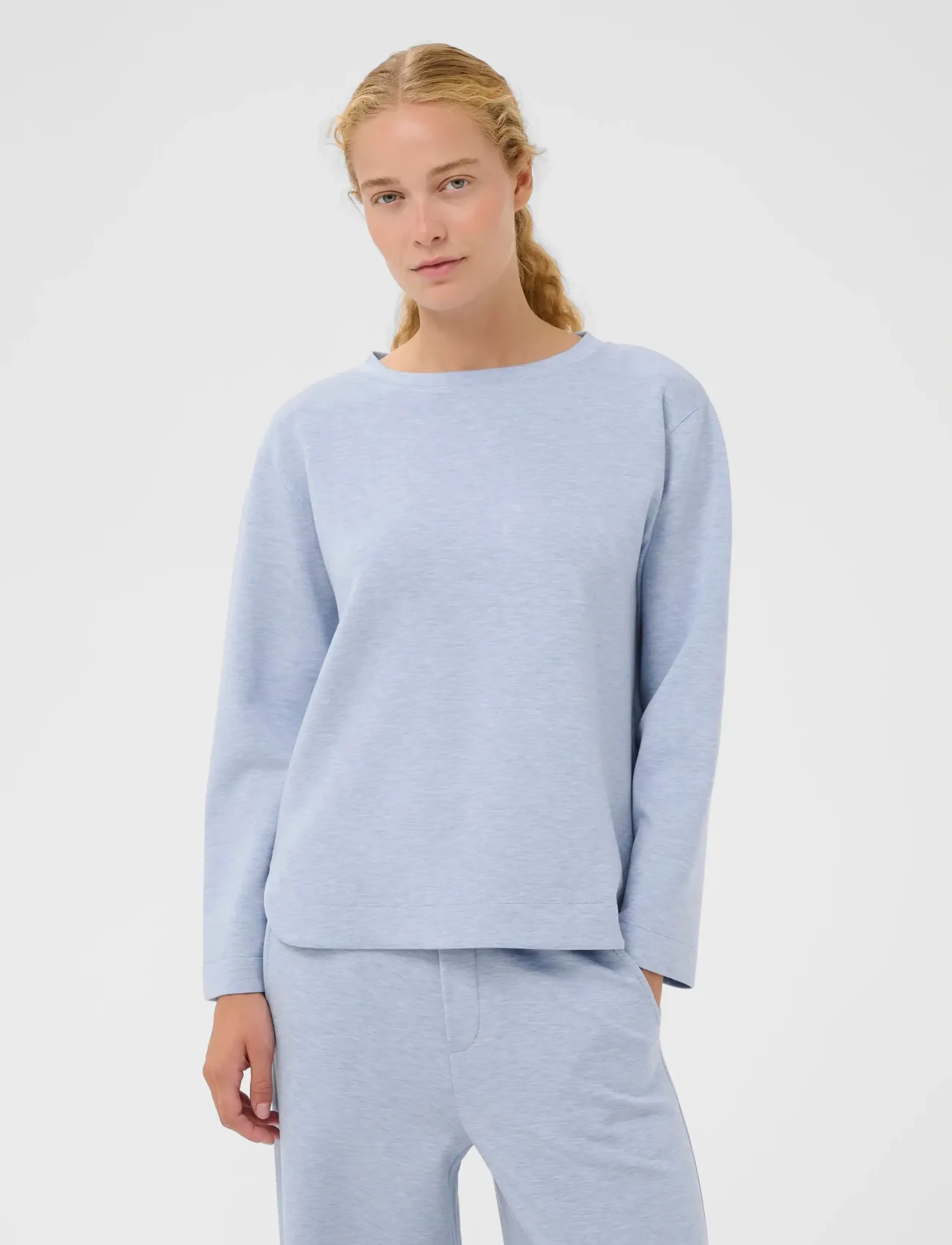 InWear - GincentIW Melange Crewneck - mode trends - endless sky melange - 3