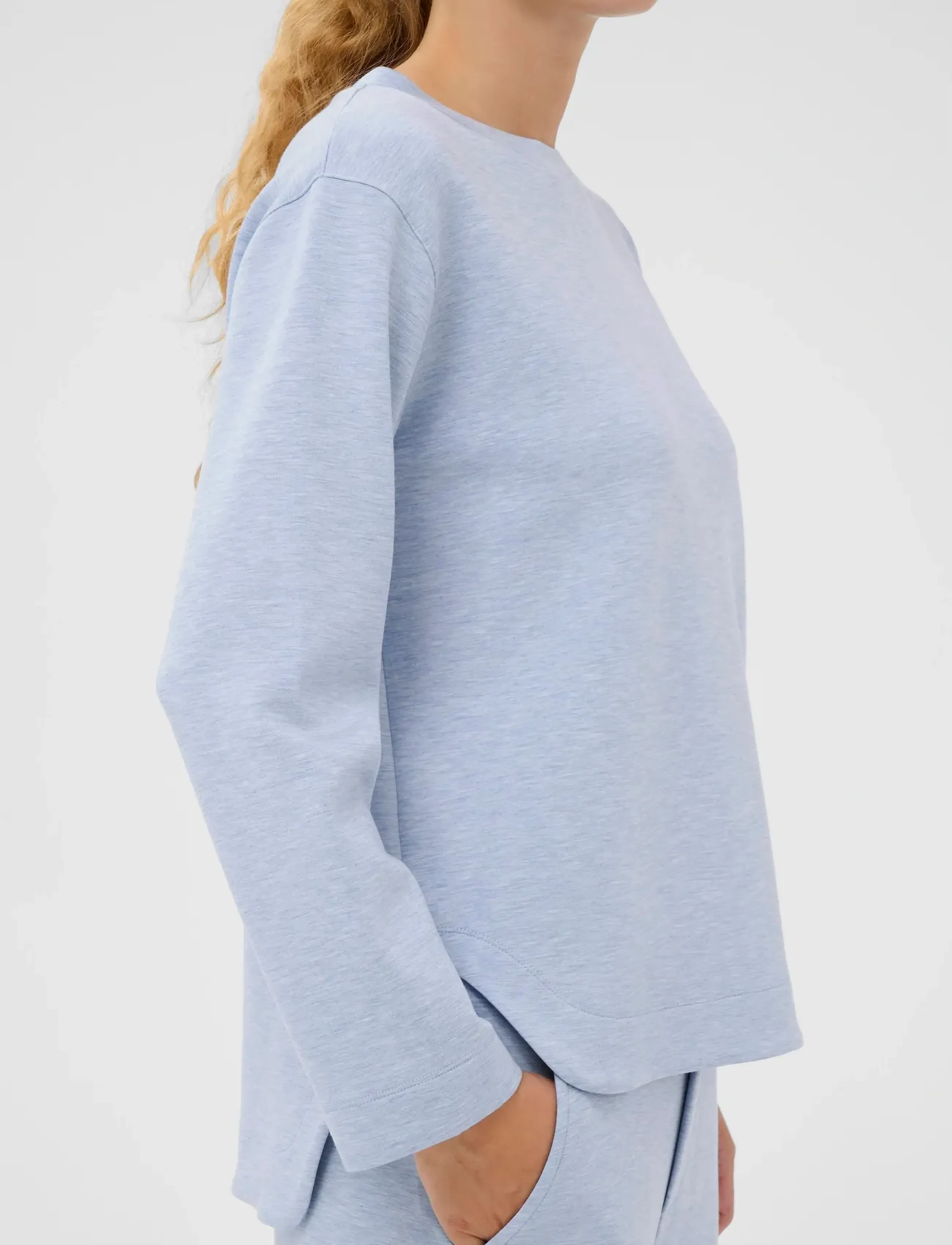 InWear - GincentIW Melange Crewneck - mode trends - endless sky melange - 5