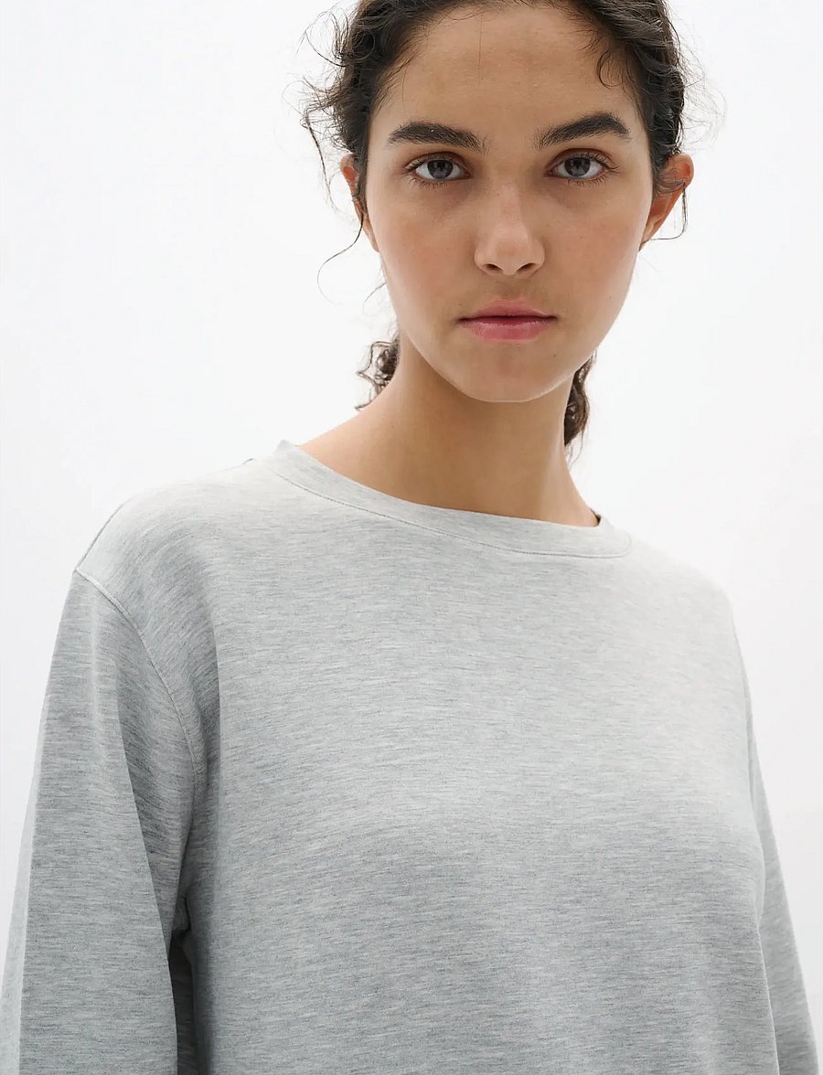 InWear - GincentIW Melange Crewneck - fashion trends - granite melange - 5