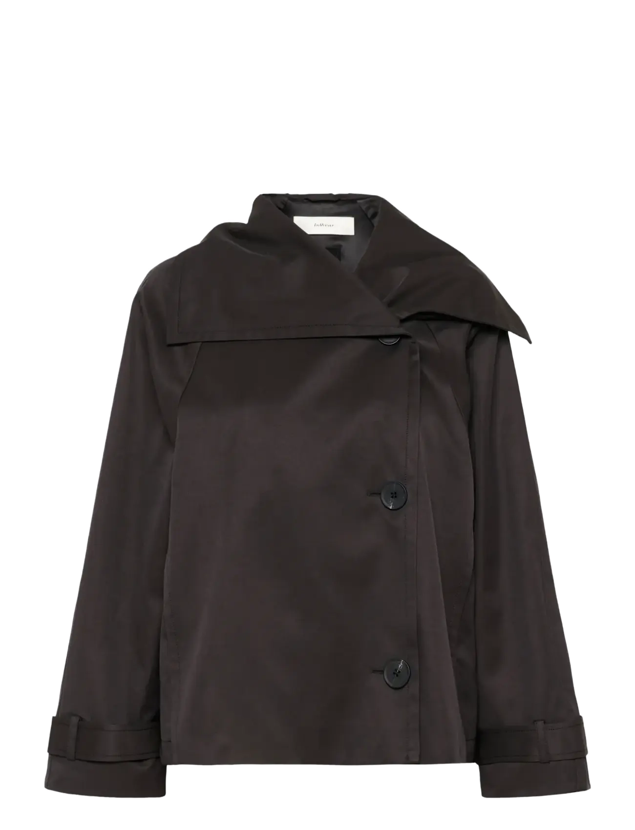 InWear MAZIEIW PERRY SHORT COAT - Jackor & Kappor - BLACK / black
