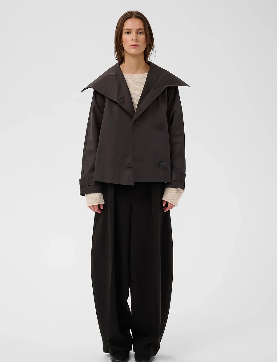 InWear - MAZIEIW PERRY SHORT COAT - leichte mäntel - black - 3