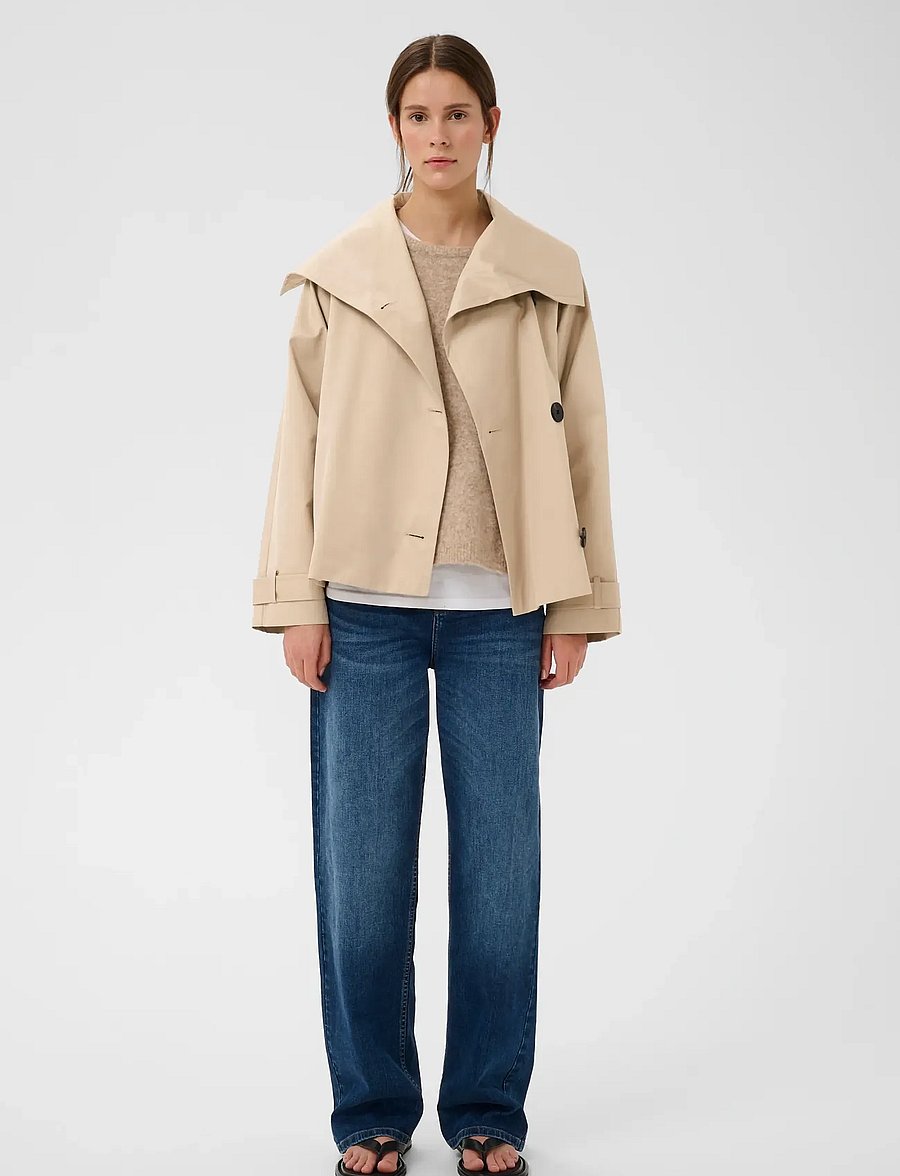 InWear - MAZIEIW PERRY SHORT COAT - leichte mäntel - sandstone - 3